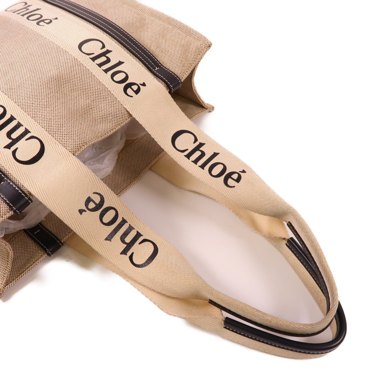 Chloe 【激減優惠】帆布Woody Tote Bag手挽袋