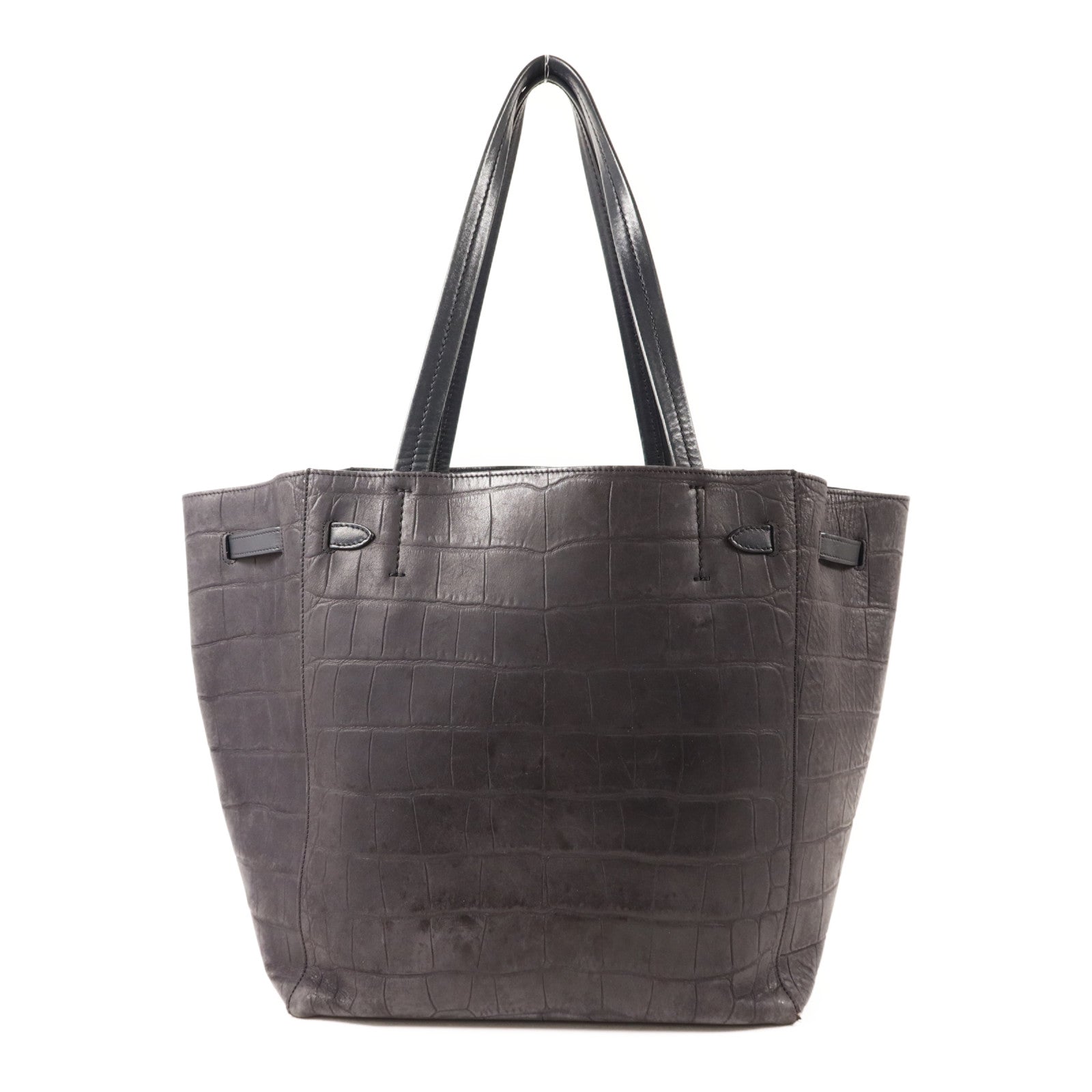 CELINE 牛皮皮革Small Cabas Phantom金扣肩背袋