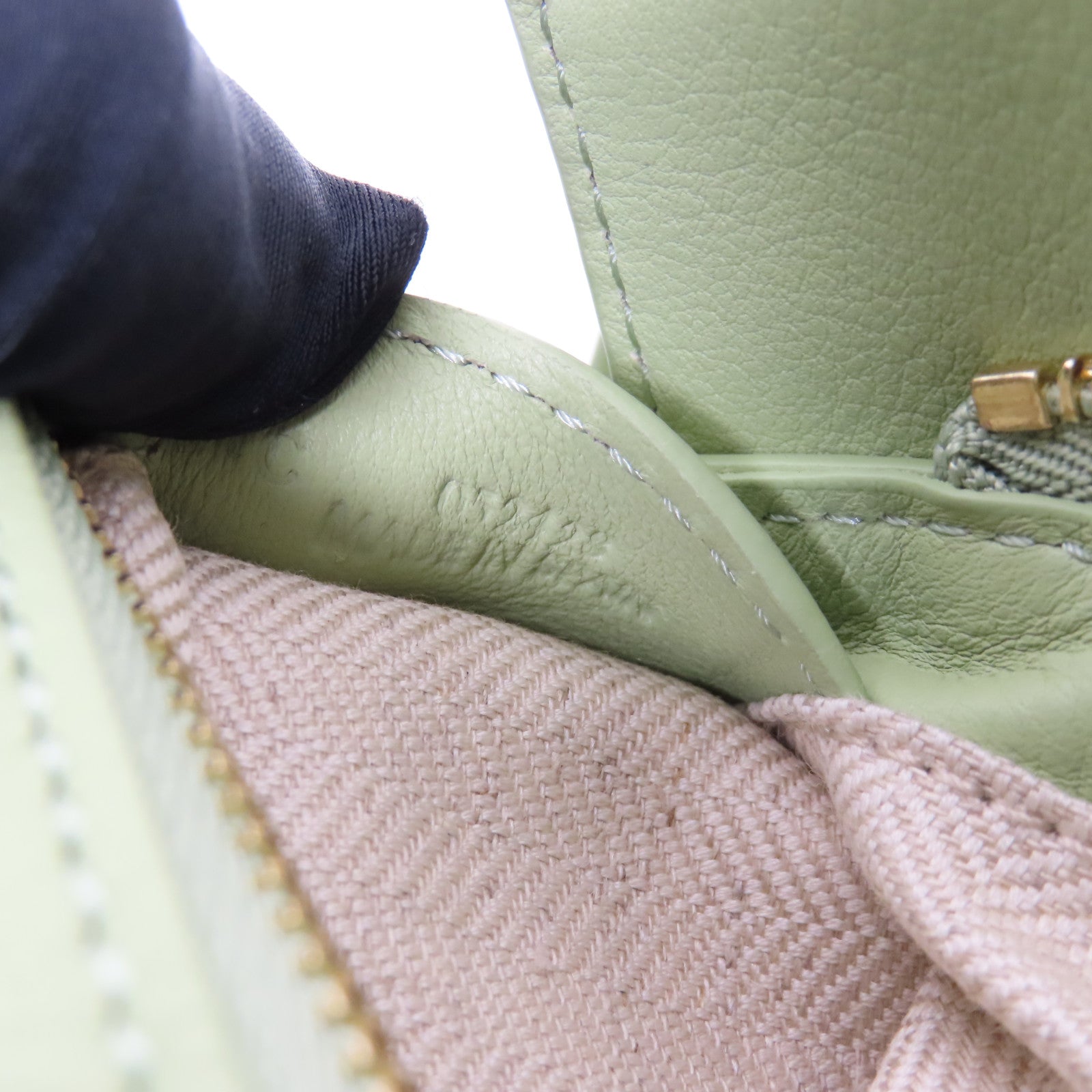 LOEWE 牛皮皮革Mini Puzzle Edge Bag金扣手挽肩背兩用袋