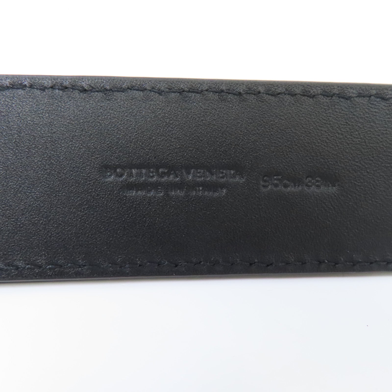 BOTTEGA VENETA 牛皮皮革Belt皮帶黑色