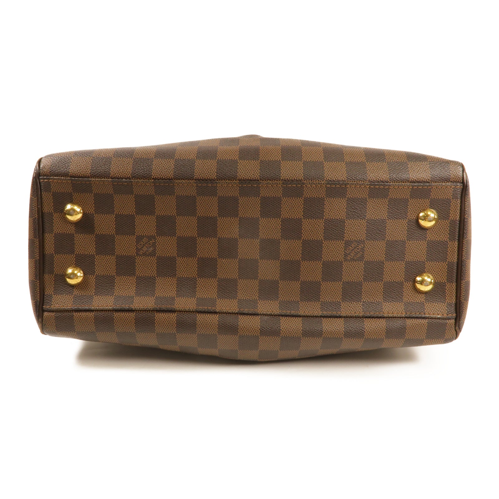 LOUIS VUITTON 【激減優惠】Damier Trevi金扣手挽肩背兩用袋棕色
