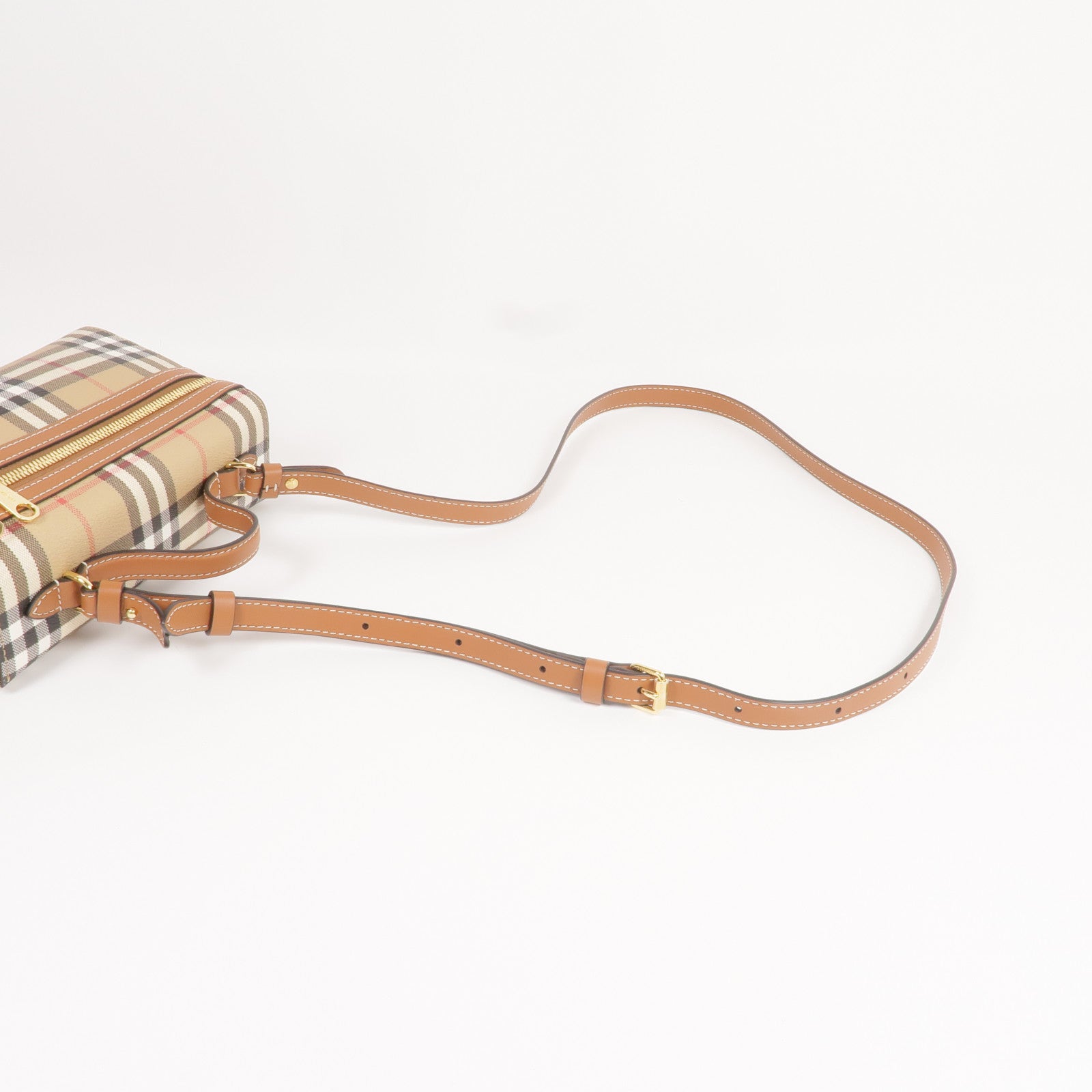 BURBERRY 塗層帆布Vanity 2way Shoulder Bag金扣手挽肩背兩用袋
