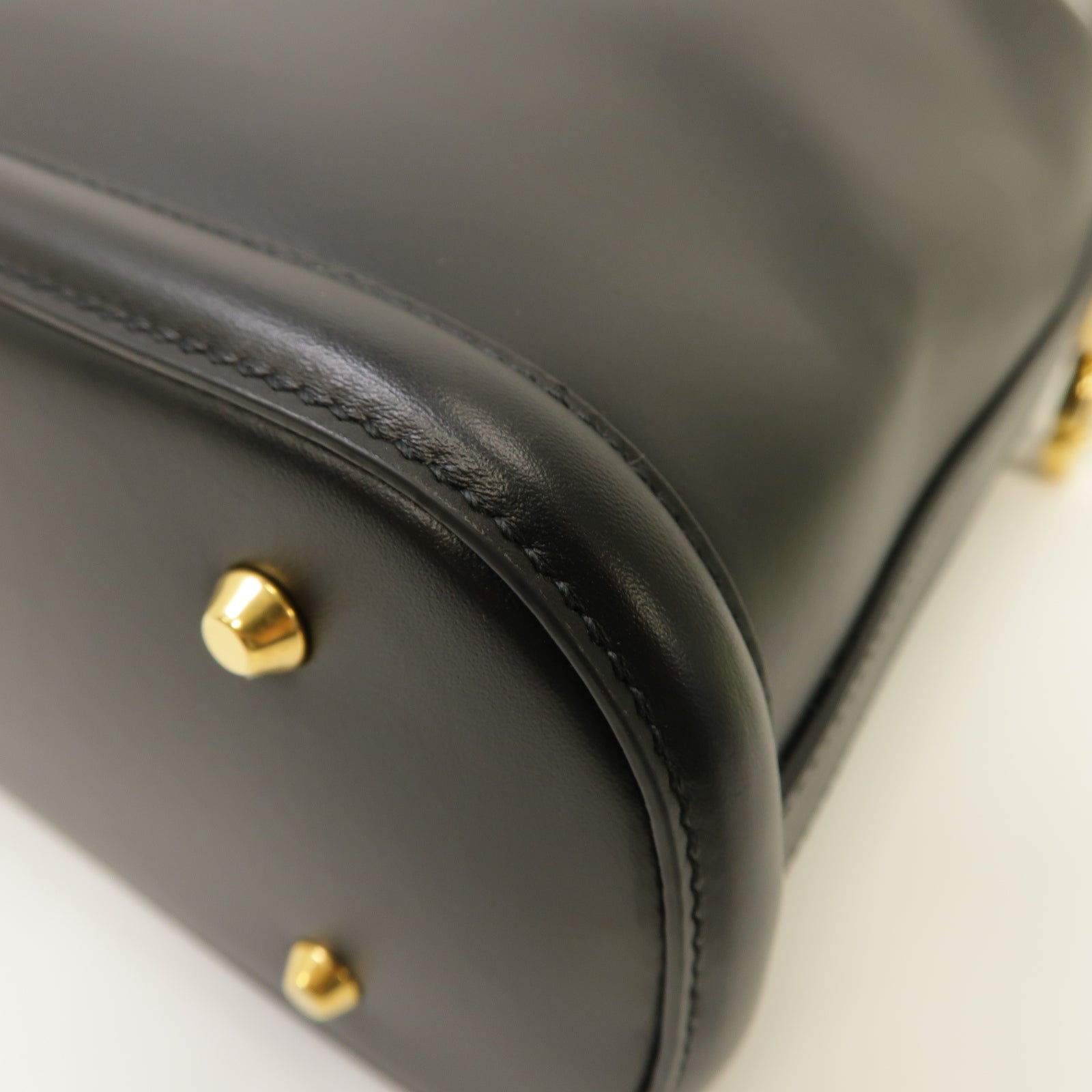 Dior 牛皮皮革2way Shoulder Bag金扣手挽肩背兩用袋黑色