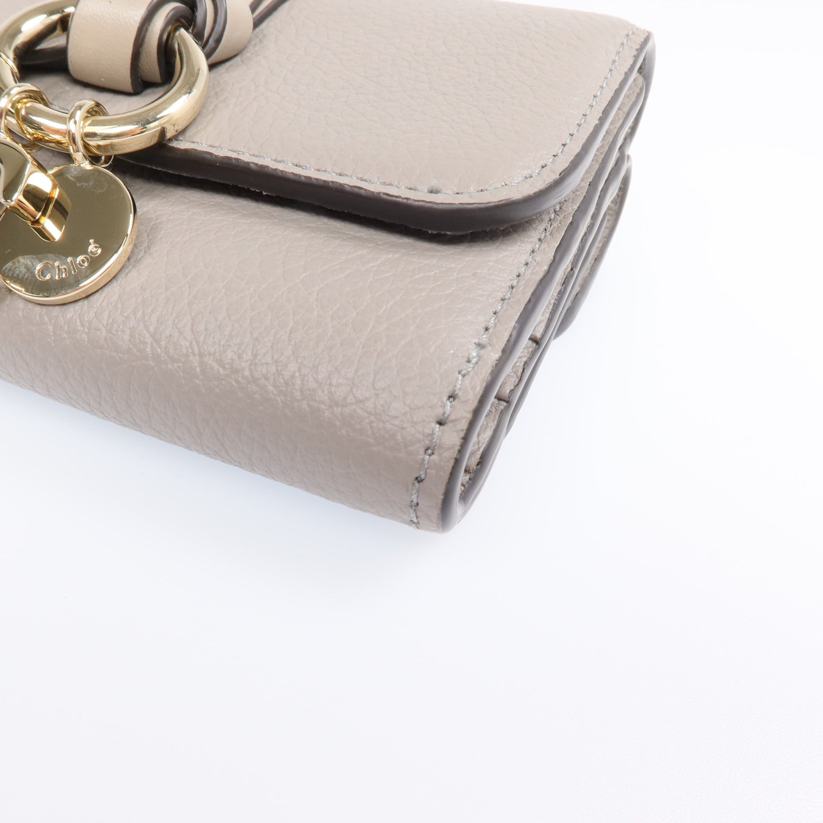 Chloe 牛皮皮革Wallet金扣錢包