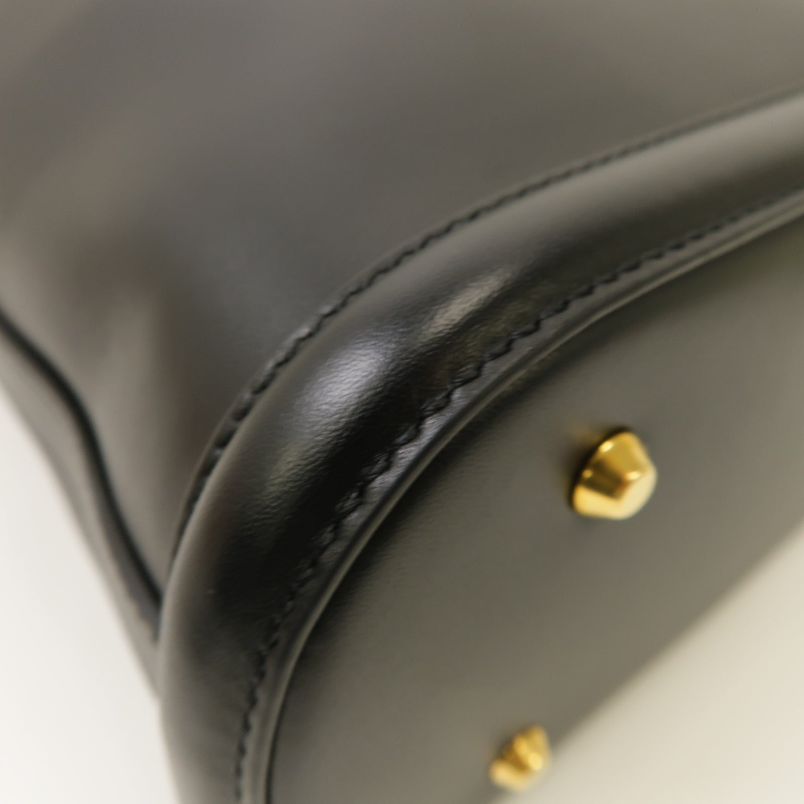Dior 牛皮皮革2way Shoulder Bag金扣手挽肩背兩用袋黑色
