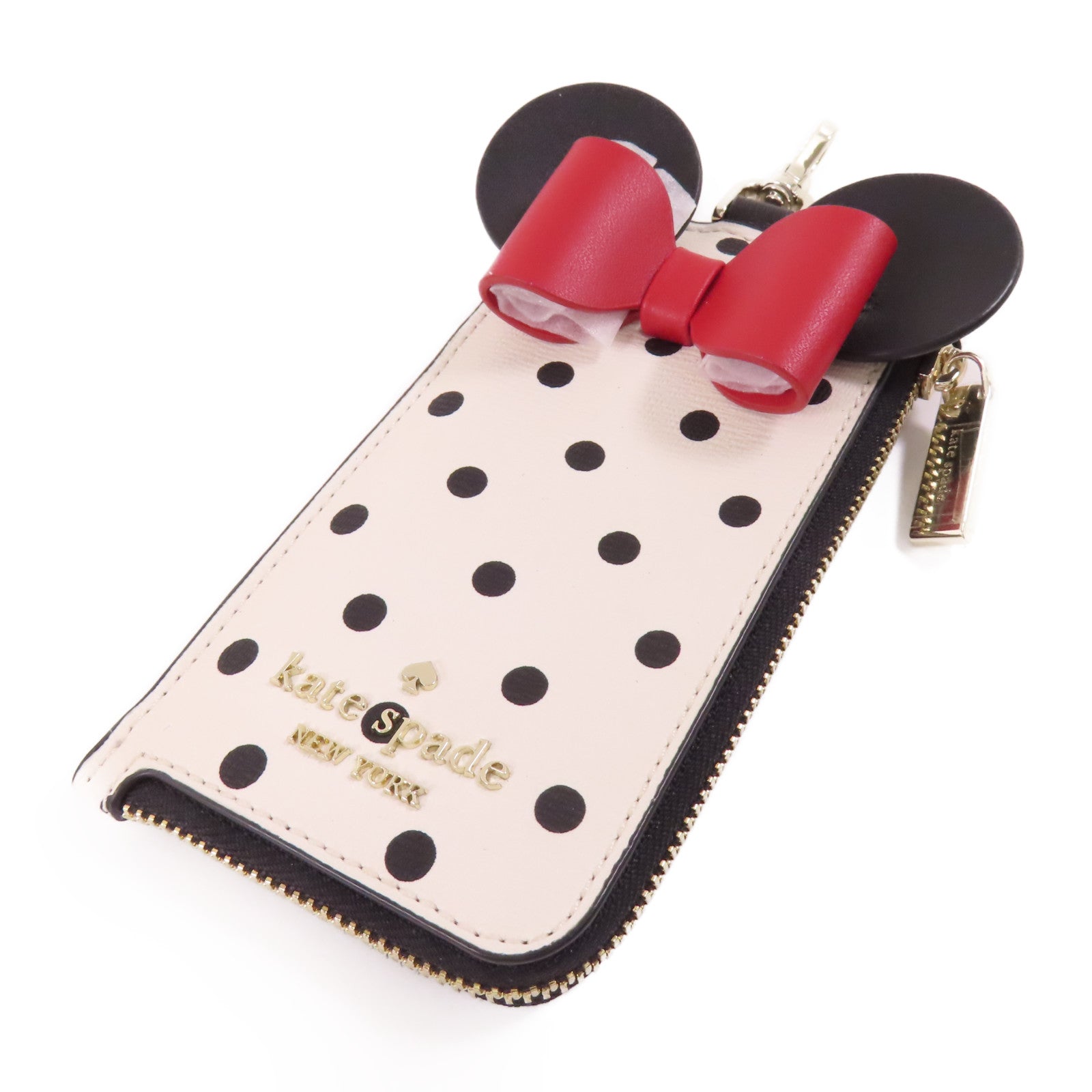 Kate Spade 牛皮皮革Card Case銀扣卡片套