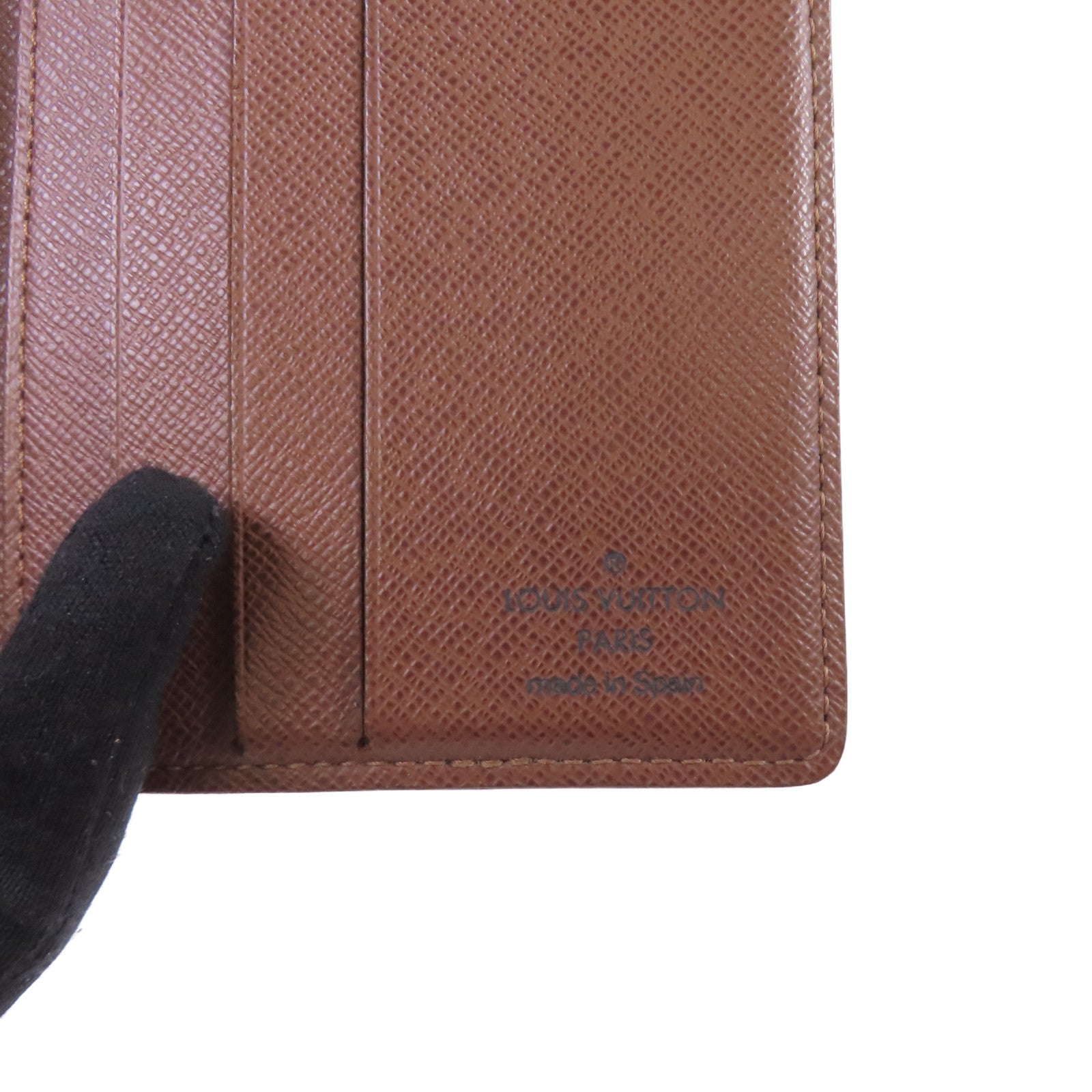 LOUIS VUITTON Monogram Porte Billet 6 Carte Credit Wallet短錢包啡色