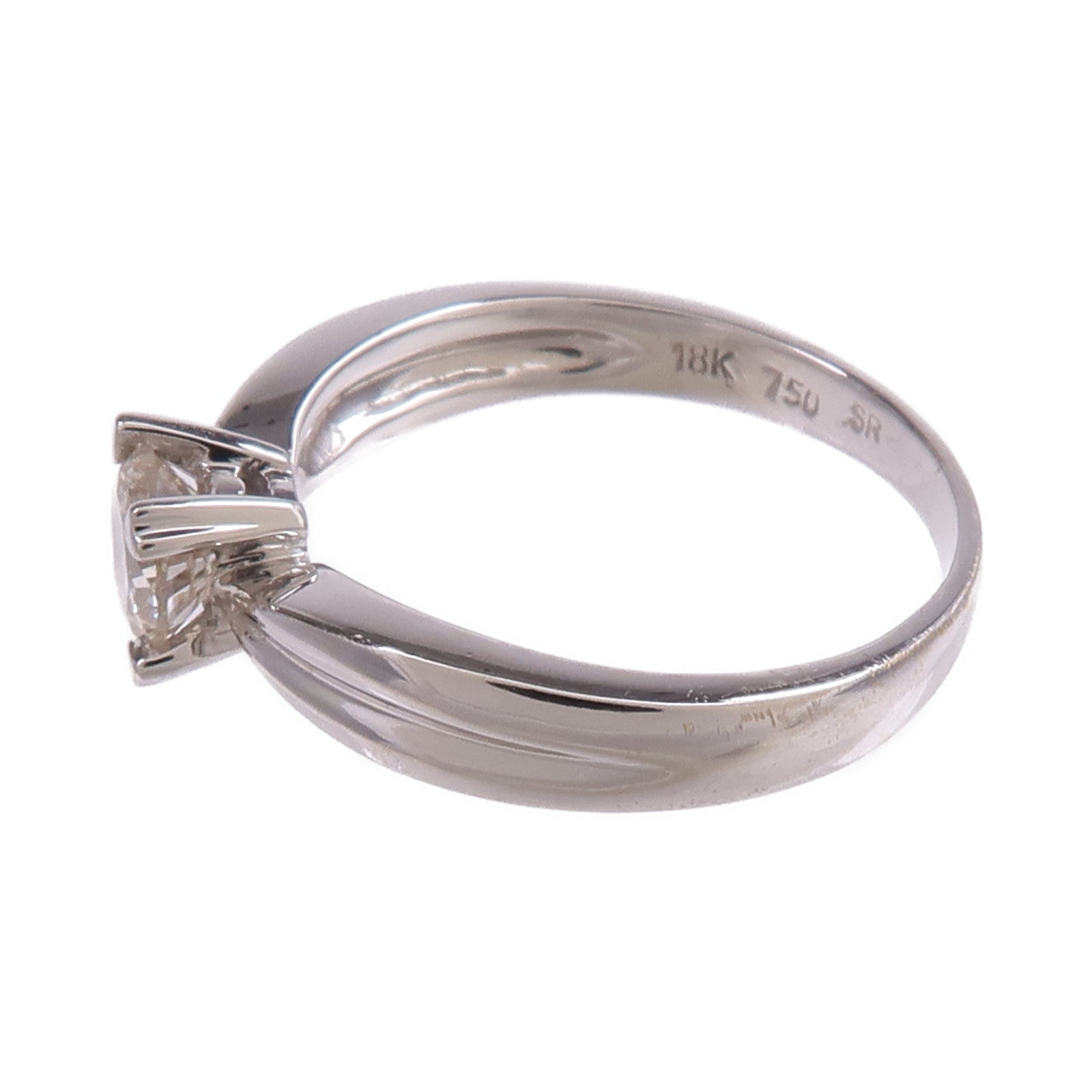 JEWELRY 【激減優惠】18K白金Diamond Ring鑽石戒指US#3.75
