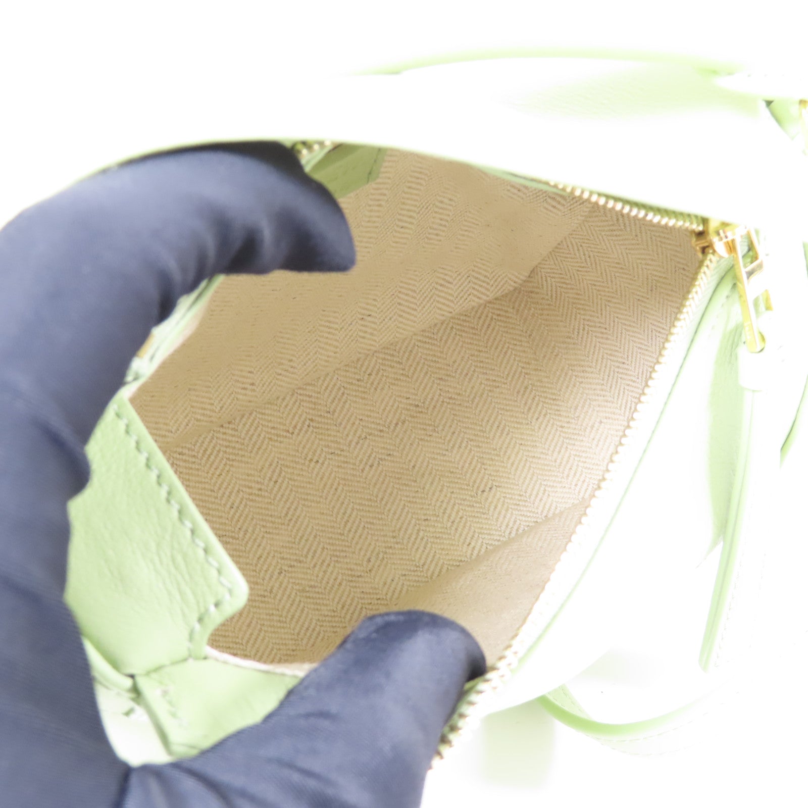 LOEWE 牛皮皮革Mini Puzzle Edge Bag金扣手挽肩背兩用袋