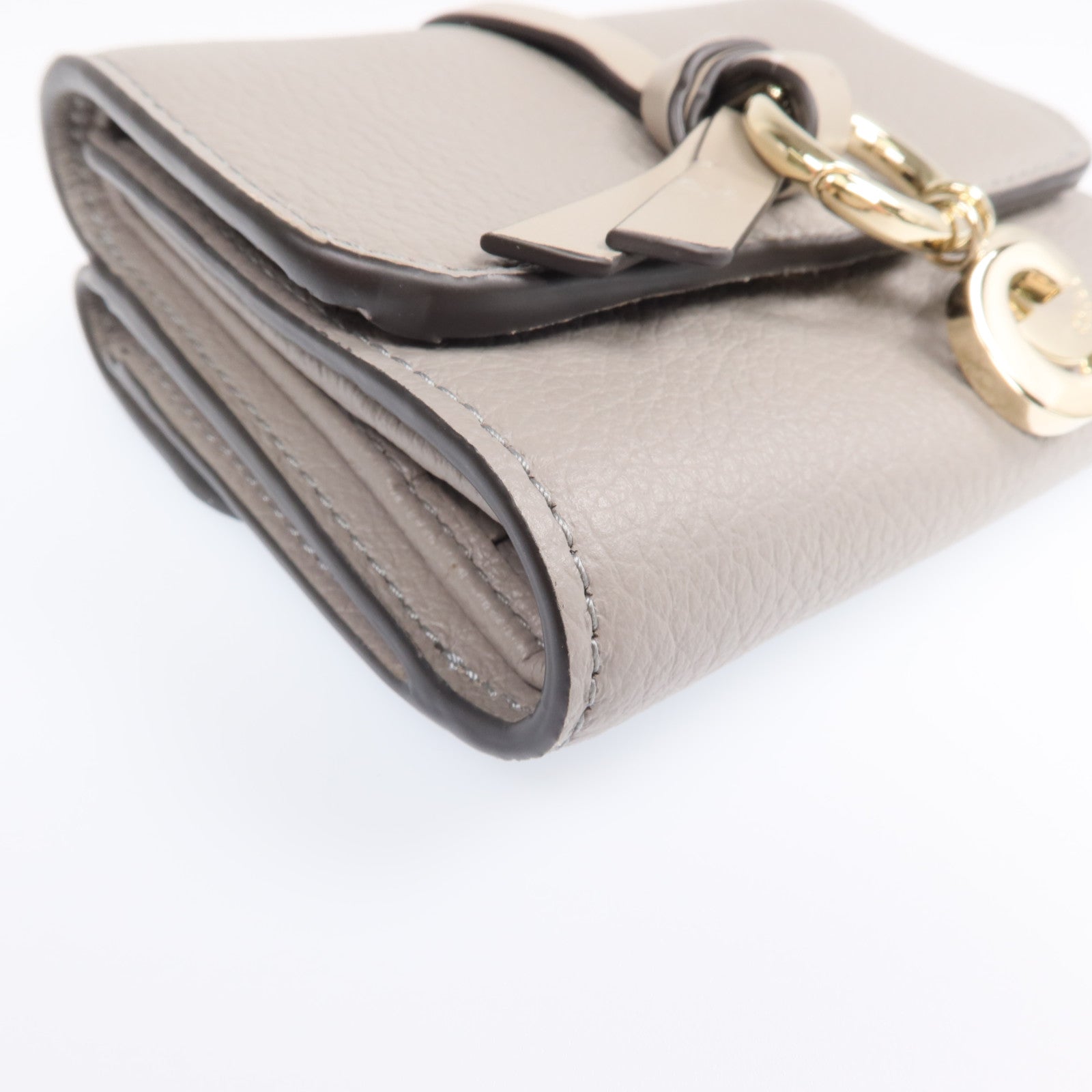 Chloe 牛皮皮革Wallet金扣錢包