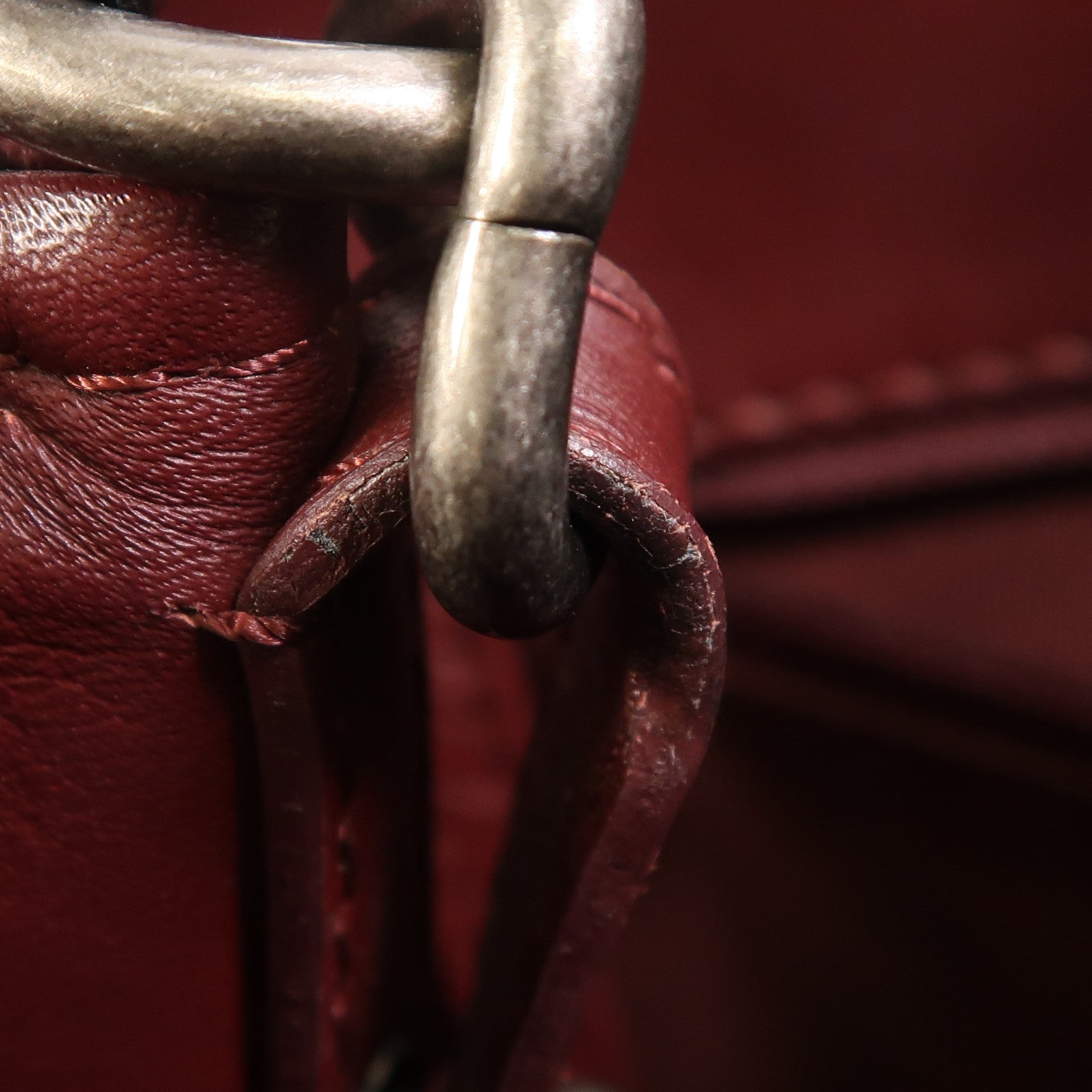 CHANEL 牛皮皮革2 Way Shoulder銀扣手挽肩背兩用袋