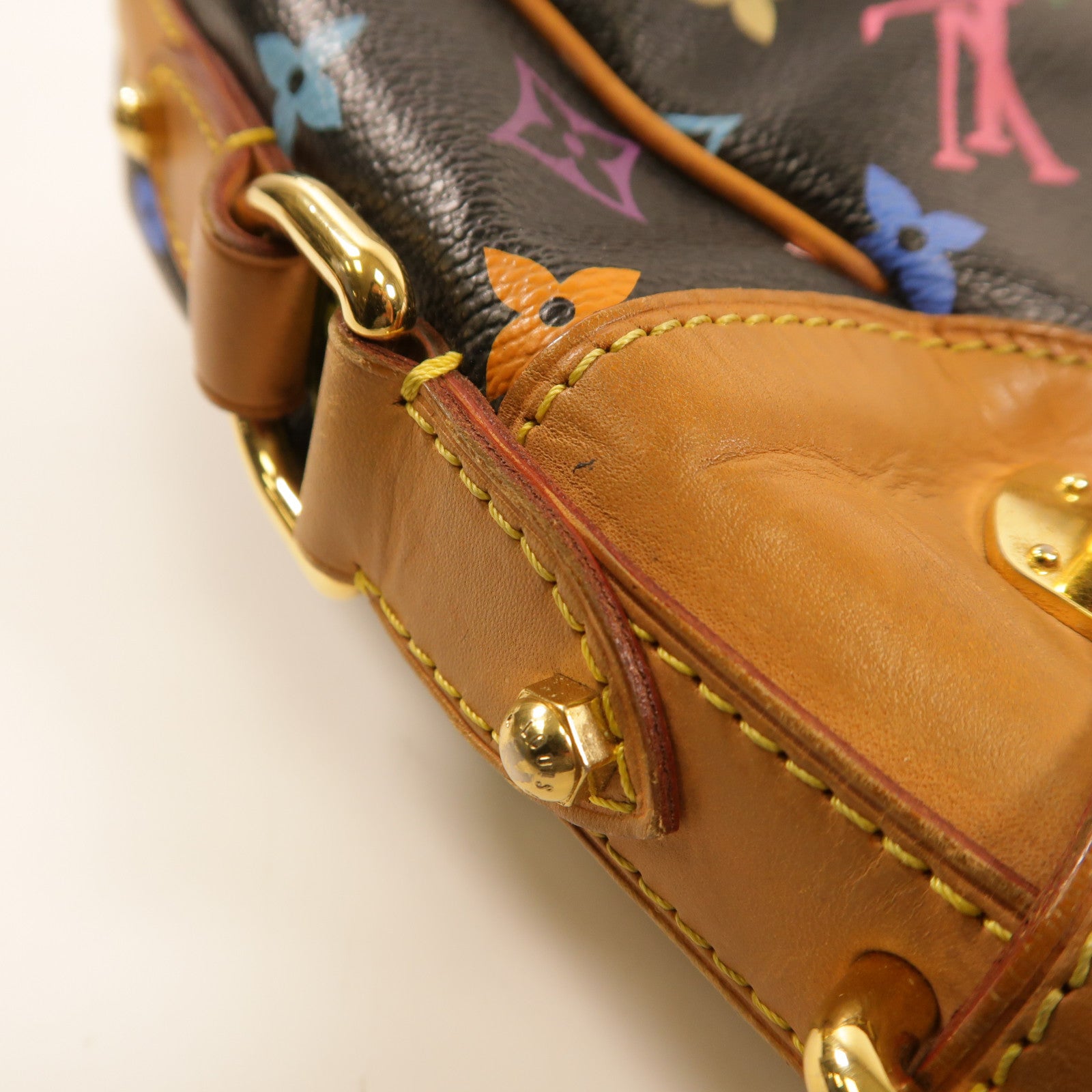 LOUIS VUITTON Monogram Multicolore Greta金扣肩背袋