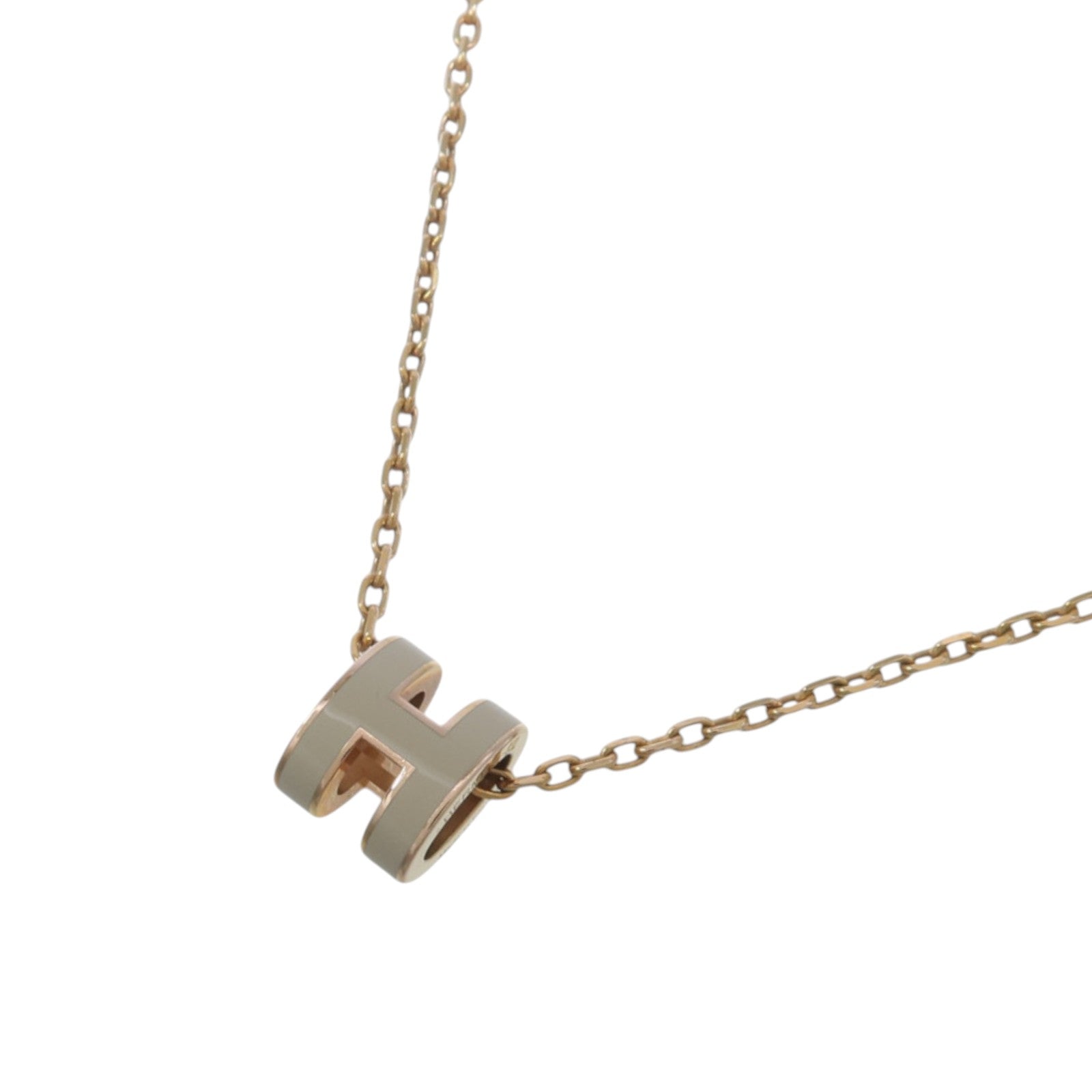 HERMES 金屬/琺瑯Mini Pop H Necklace項鍊