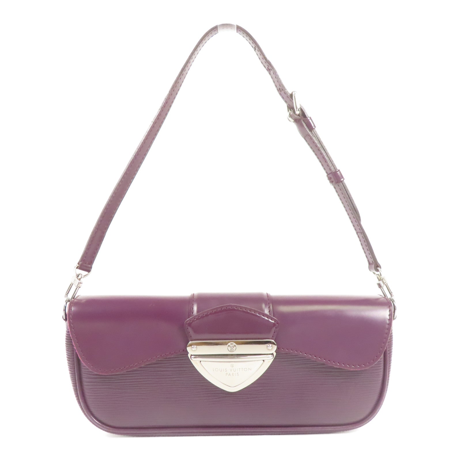 LOUIS VUITTON Epi Pochette Montaigne銀扣肩背袋