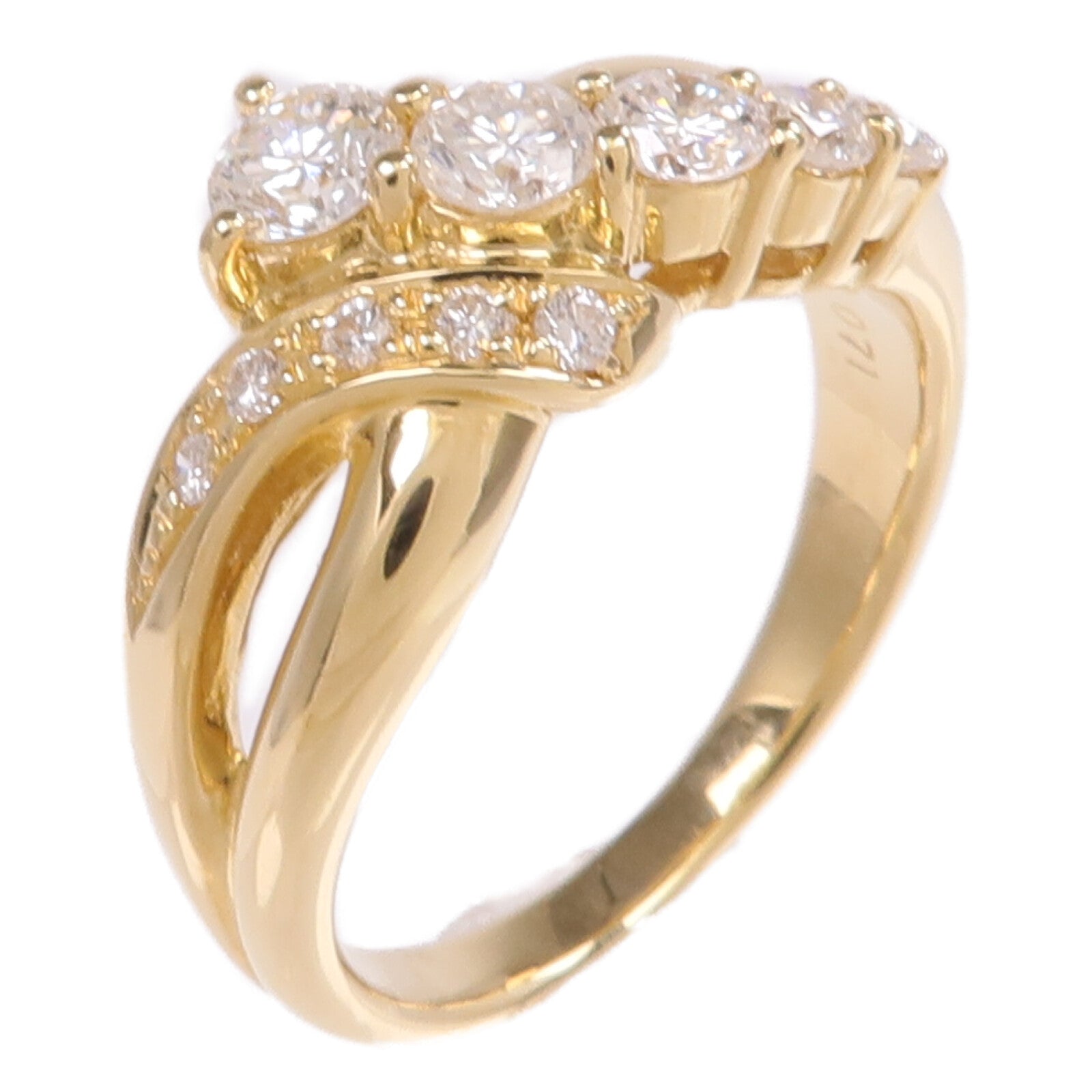 JEWELRY 【激減優惠】18K黃金Diamond Ring鑽石戒指US#6