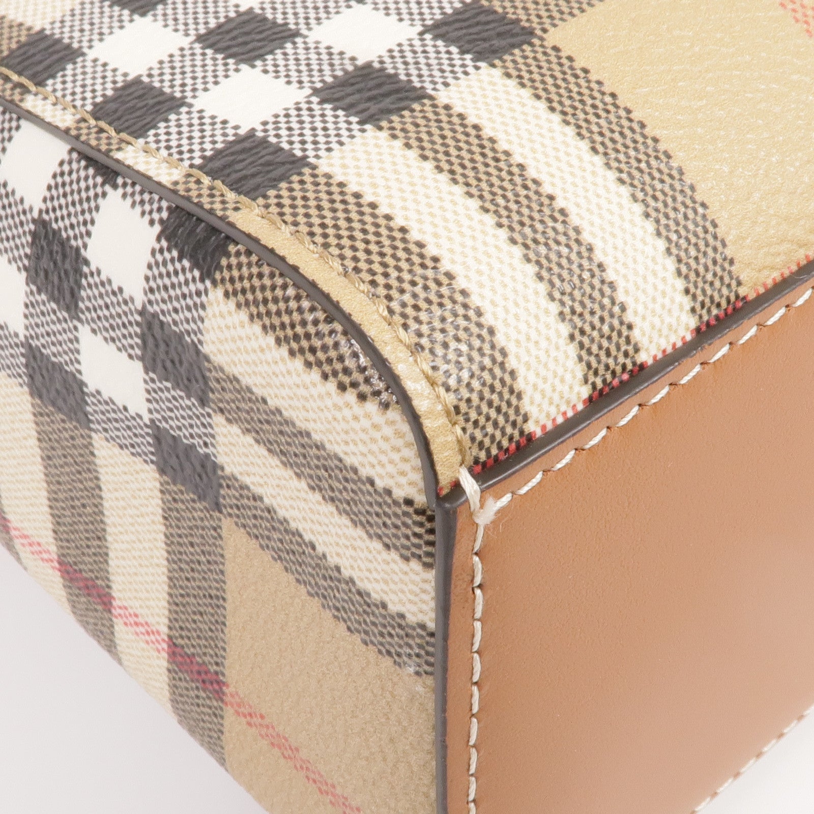 BURBERRY 塗層帆布Vanity 2way Shoulder Bag金扣手挽肩背兩用袋