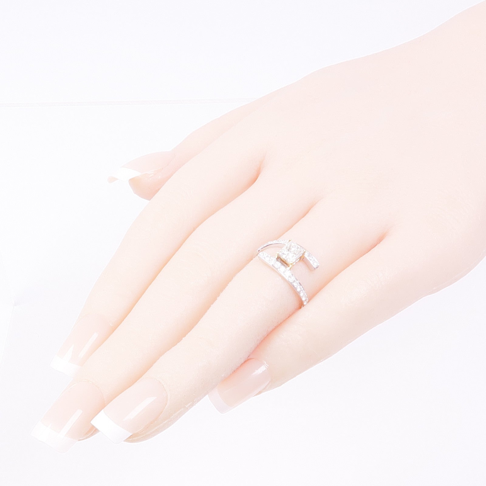 JEWELRY 【激減優惠】18K白金Diamond Ring鑽石戒指US#6.75