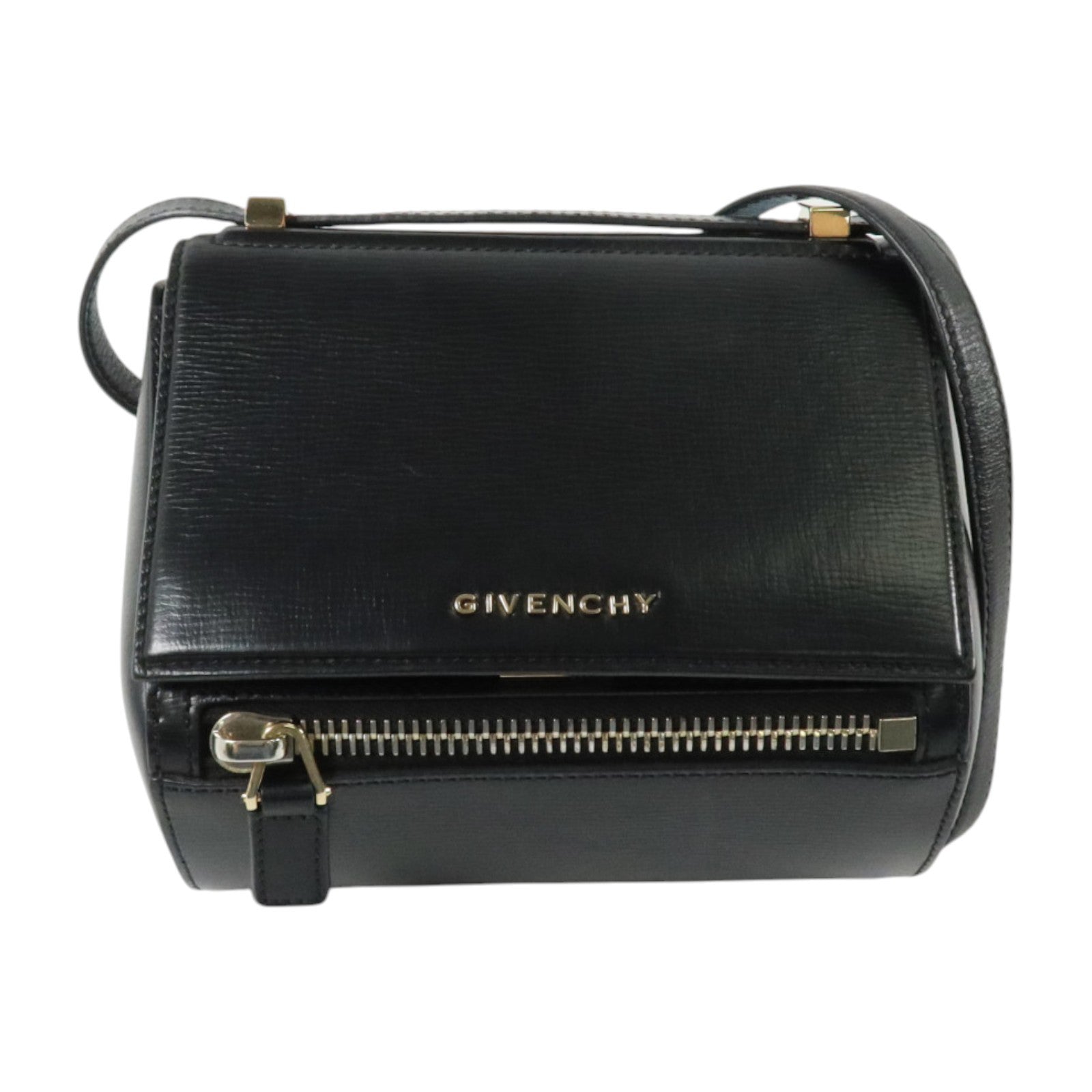 GIVENCHY 牛皮皮革Pandora Box銀扣肩背袋