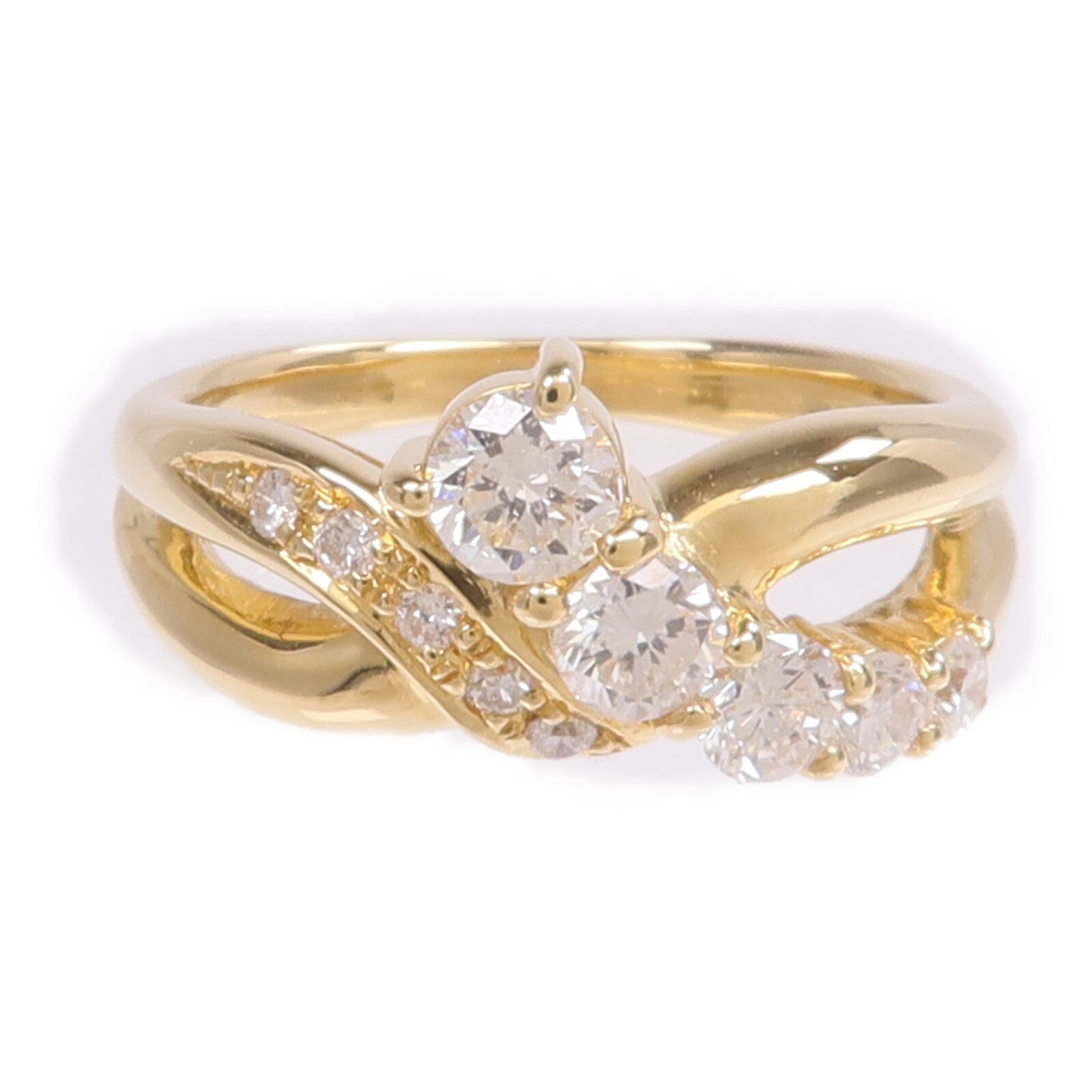 JEWELRY 【激減優惠】18K黃金Diamond Ring鑽石戒指US#6