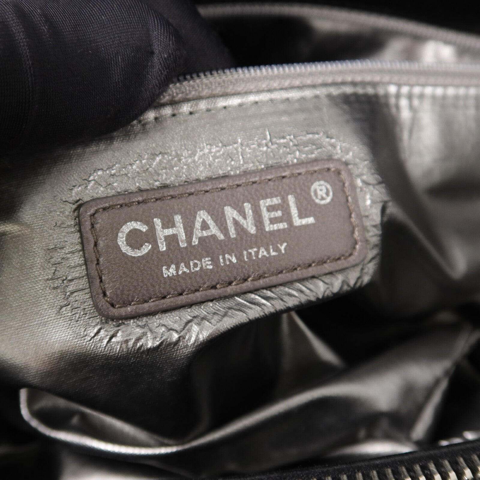 CHANEL 羊皮皮革Paris Moscow Tote鏈帶肩背袋