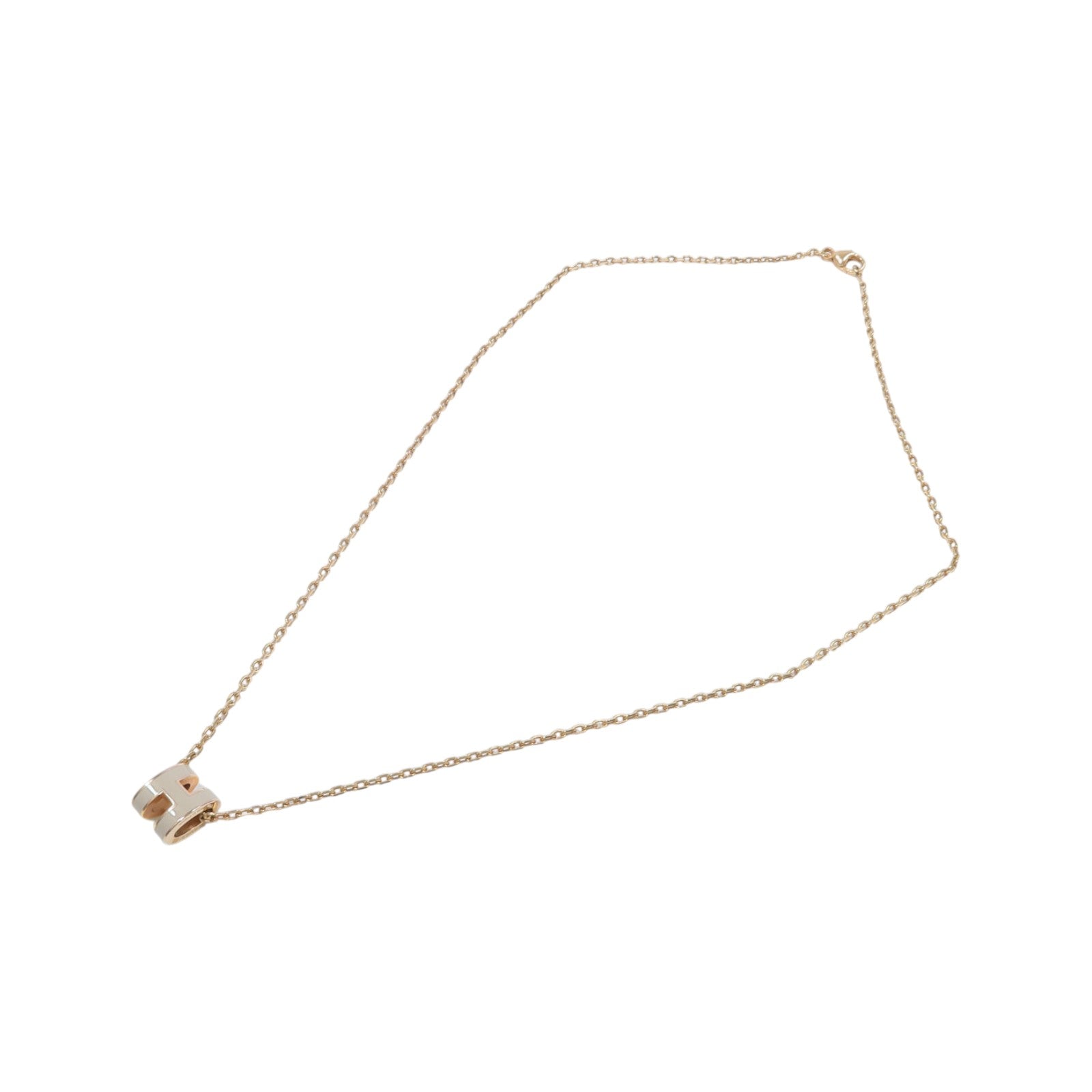 HERMES 金屬/琺瑯Mini Pop H Necklace項鍊