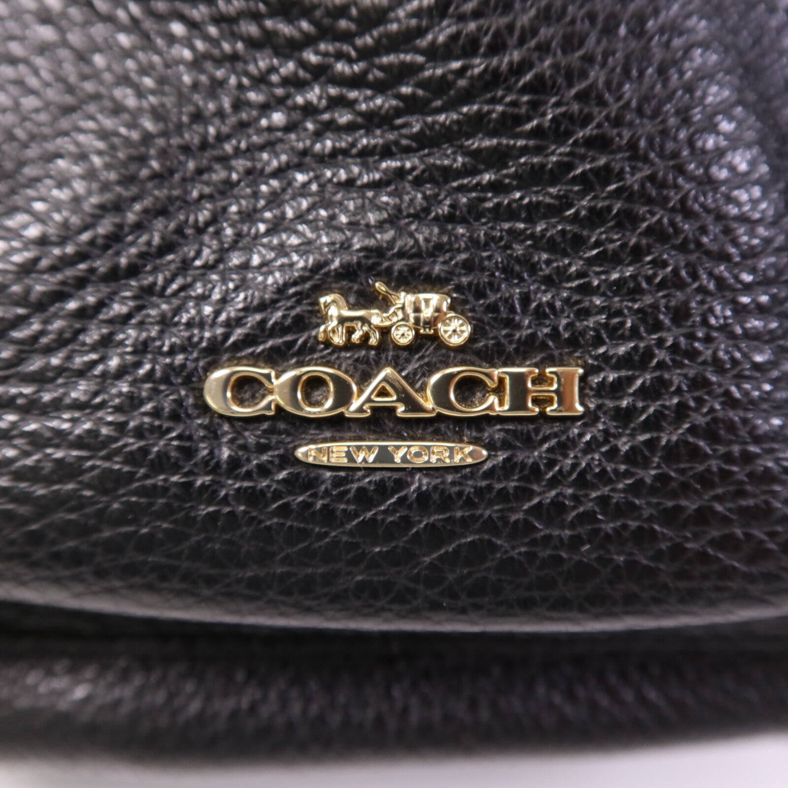COACH 牛皮皮革Backpack金扣背包