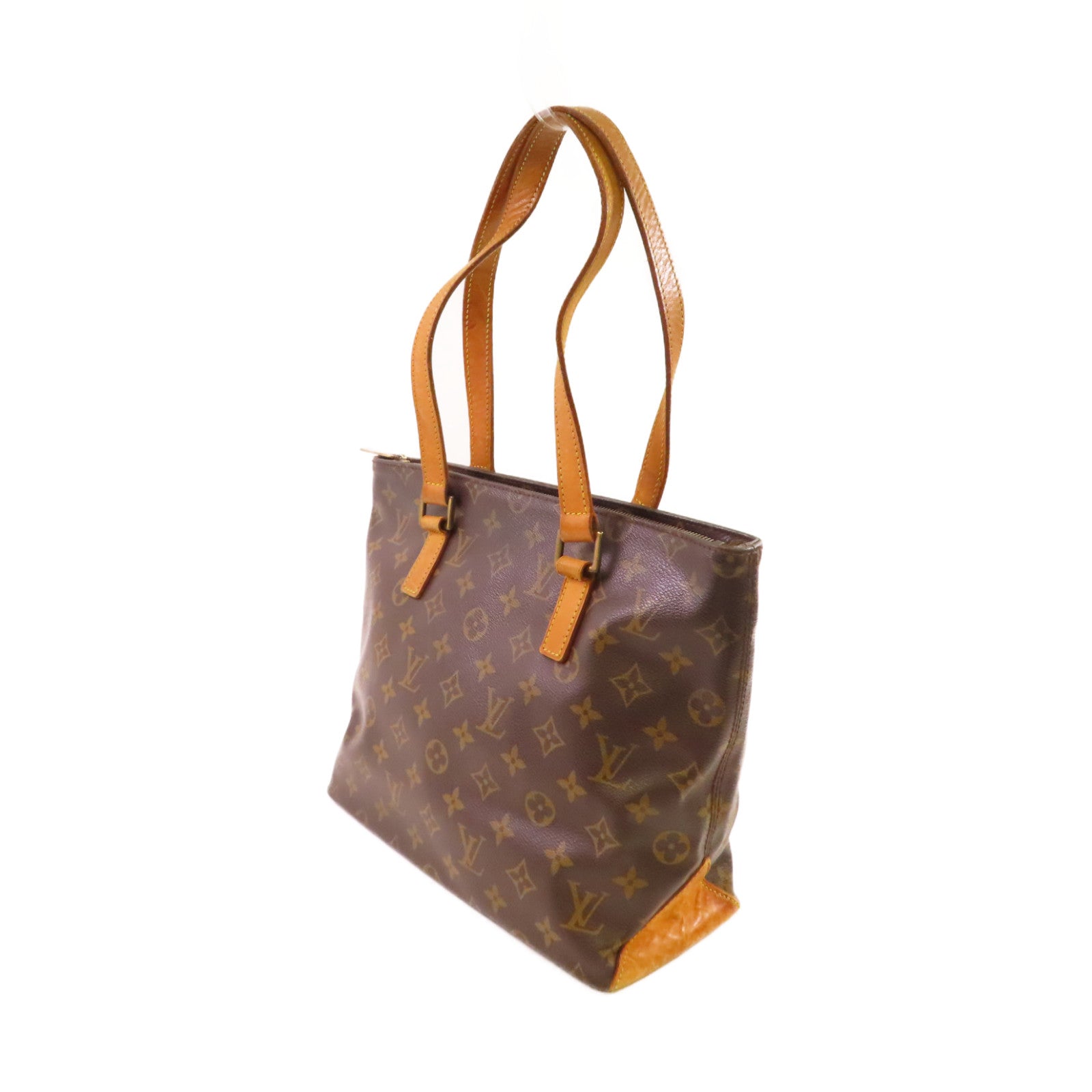 LOUIS VUITTON 【激減優惠】Monogram Cabas Piano Tote Bag金扣肩背袋啡色