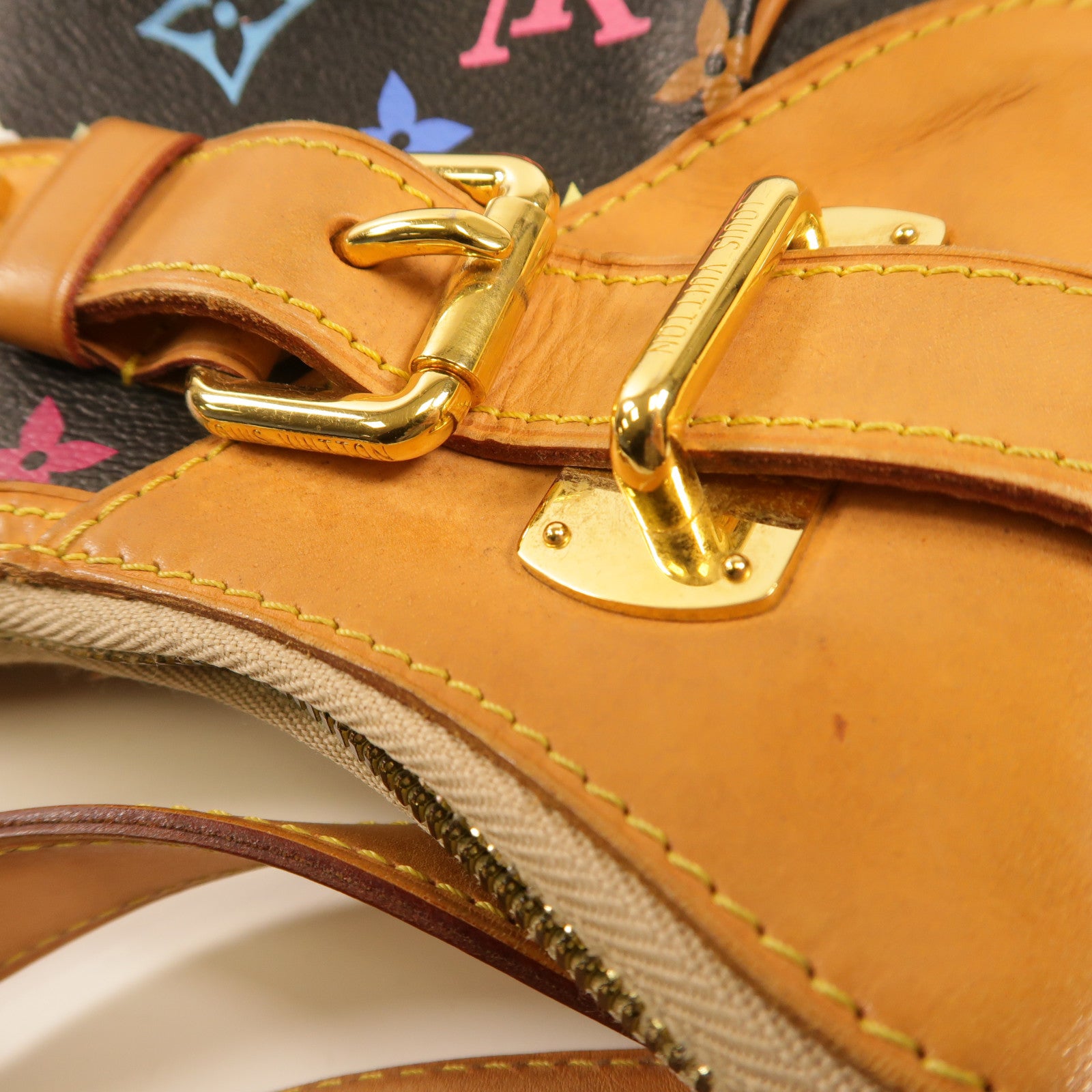 LOUIS VUITTON Monogram Multicolore Greta金扣肩背袋