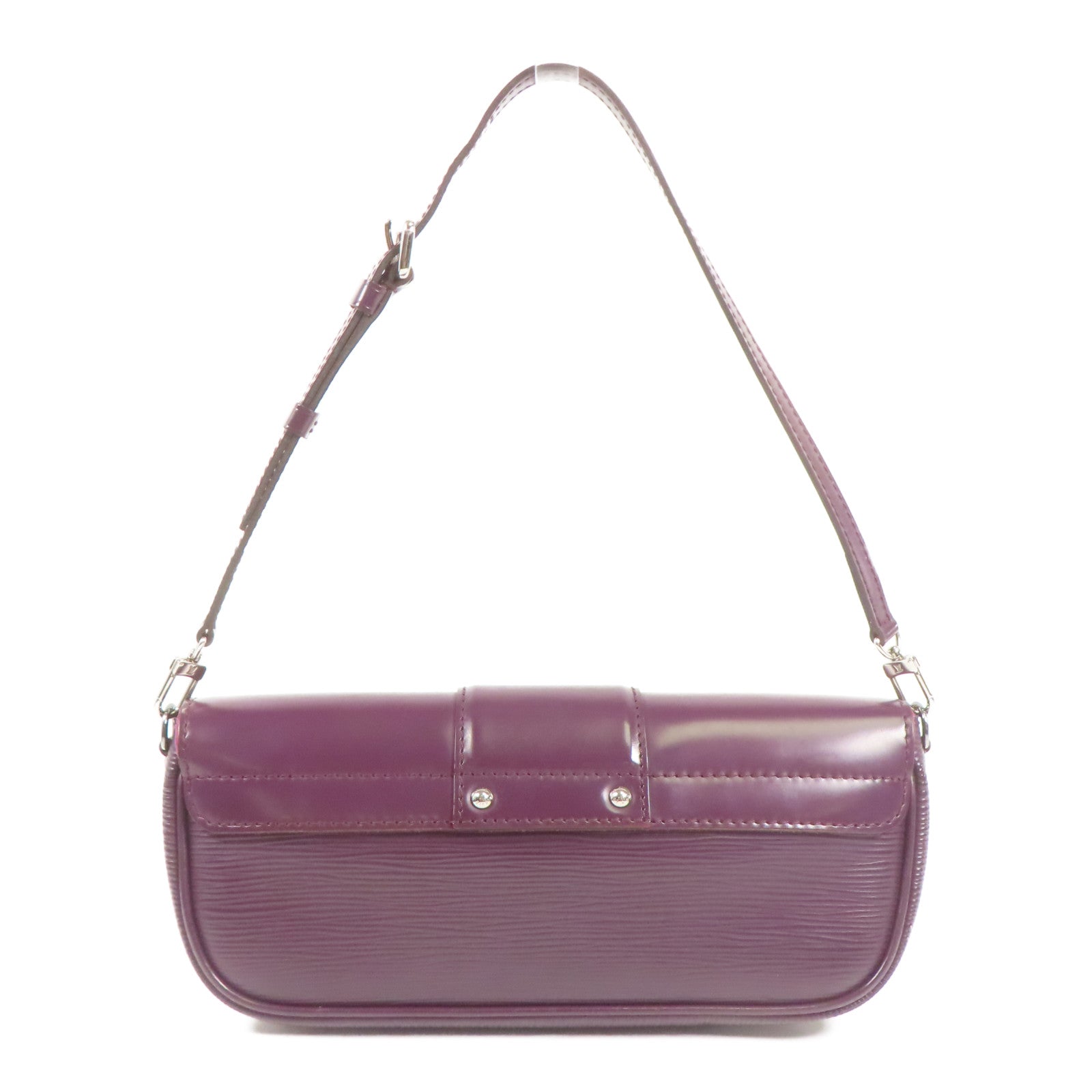 LOUIS VUITTON Epi Pochette Montaigne銀扣肩背袋