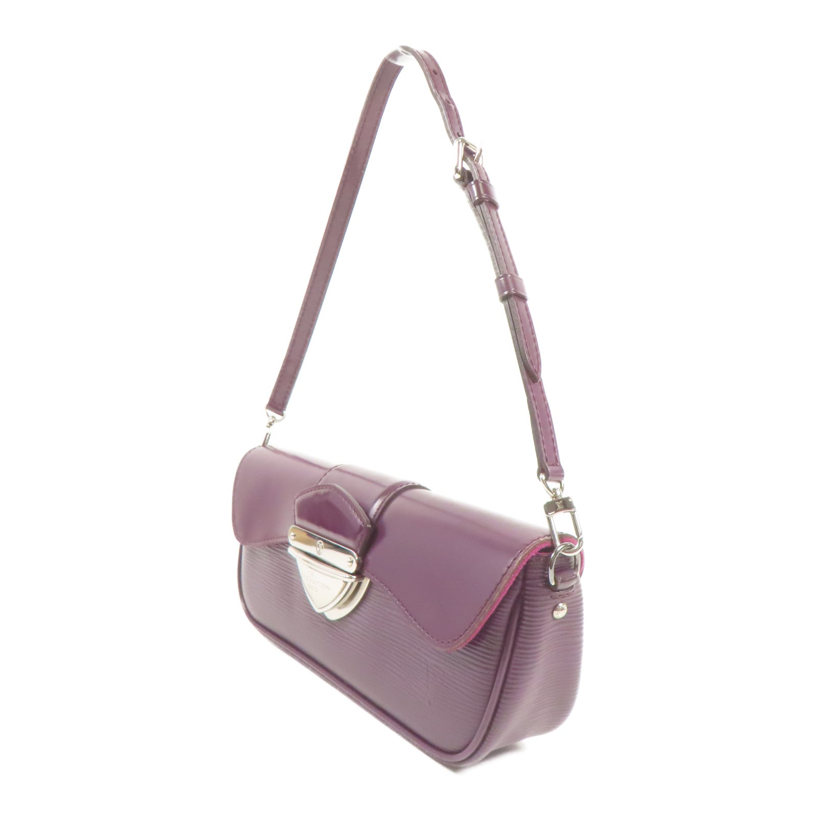 LOUIS VUITTON Epi Pochette Montaigne銀扣肩背袋