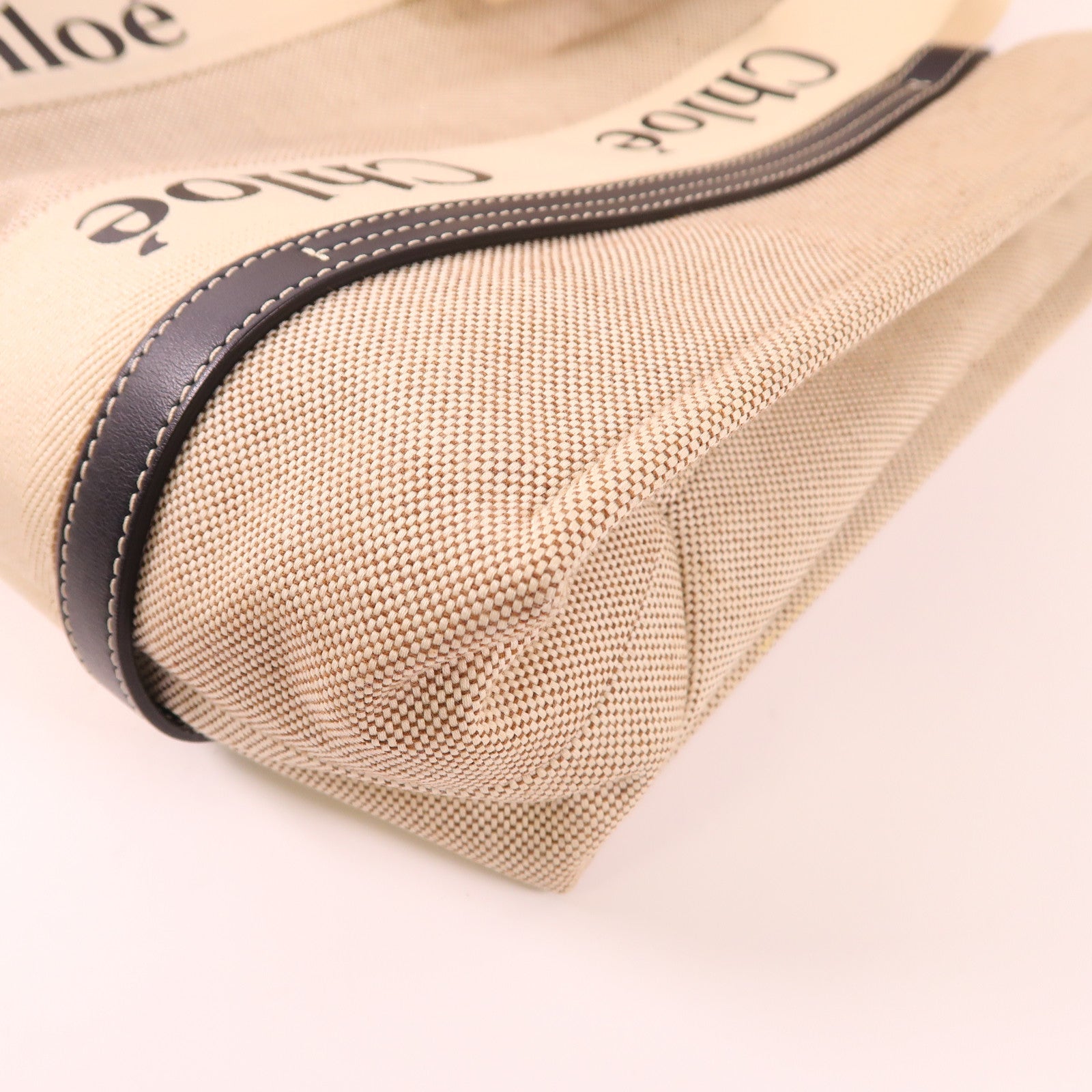 Chloe 帆布Woody Tote Bag手挽袋