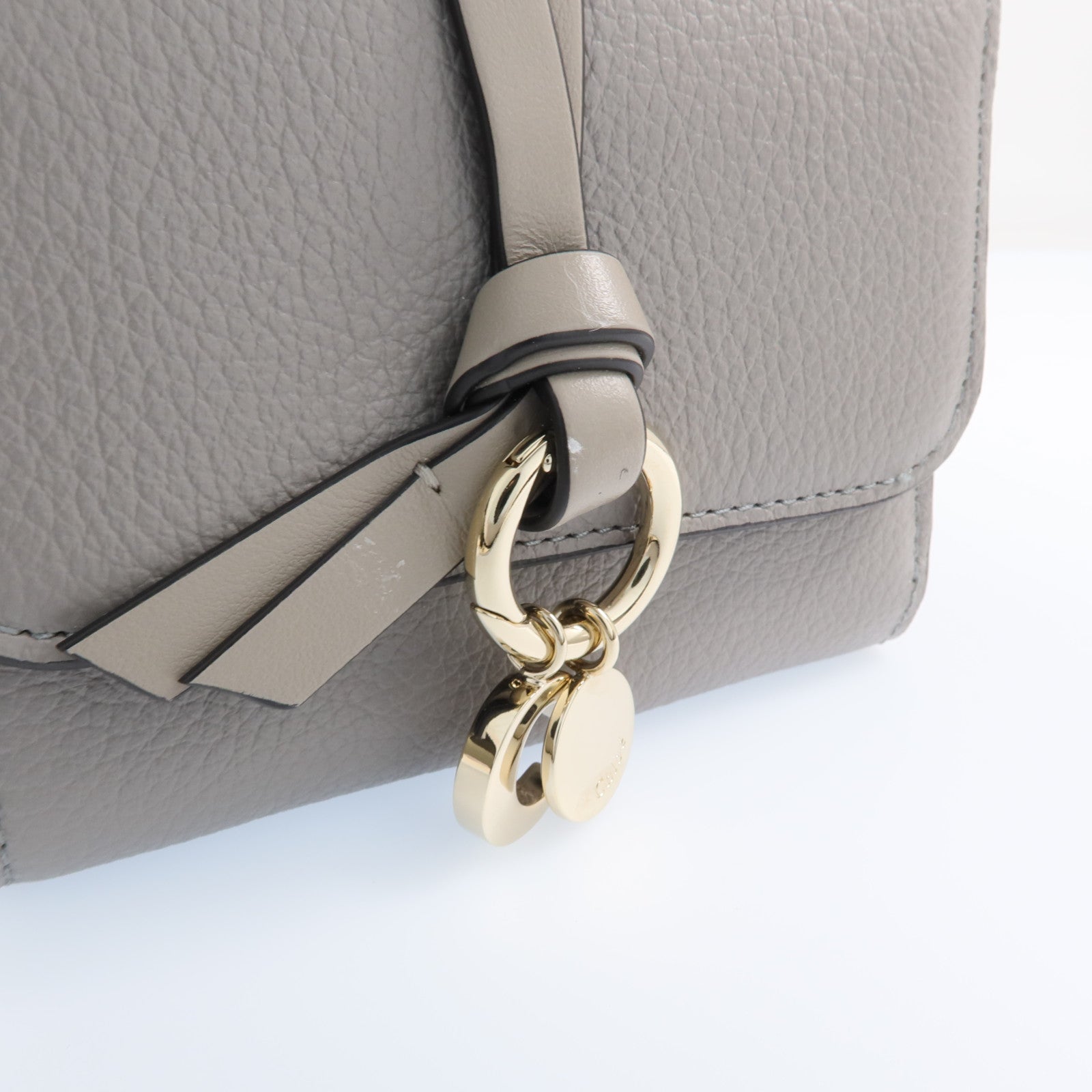 Chloe 牛皮皮革Wallet金扣錢包