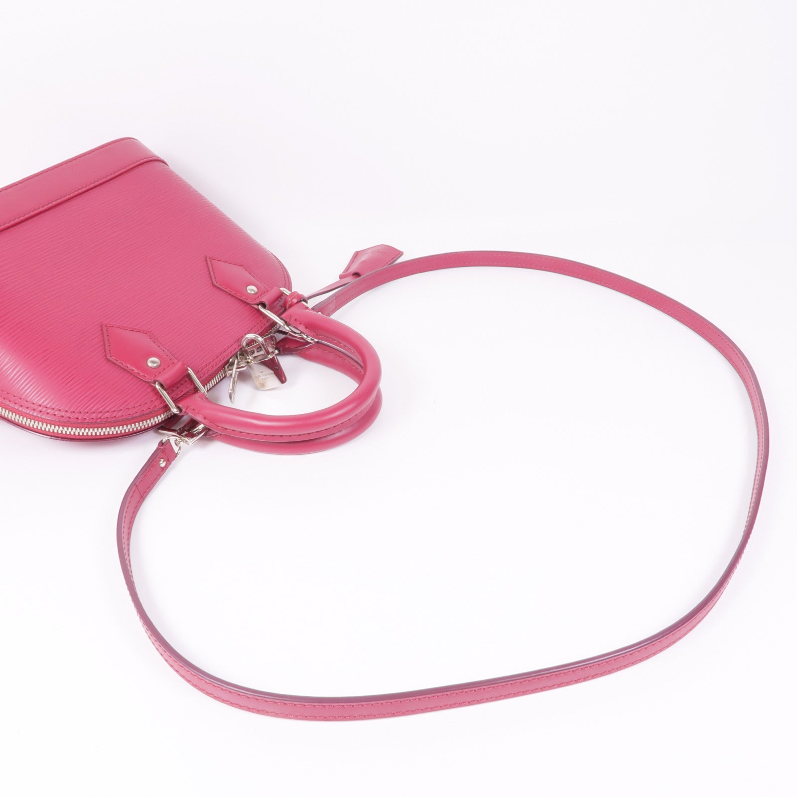 LOUIS VUITTON Epi Alma BB銀扣手挽肩背兩用袋