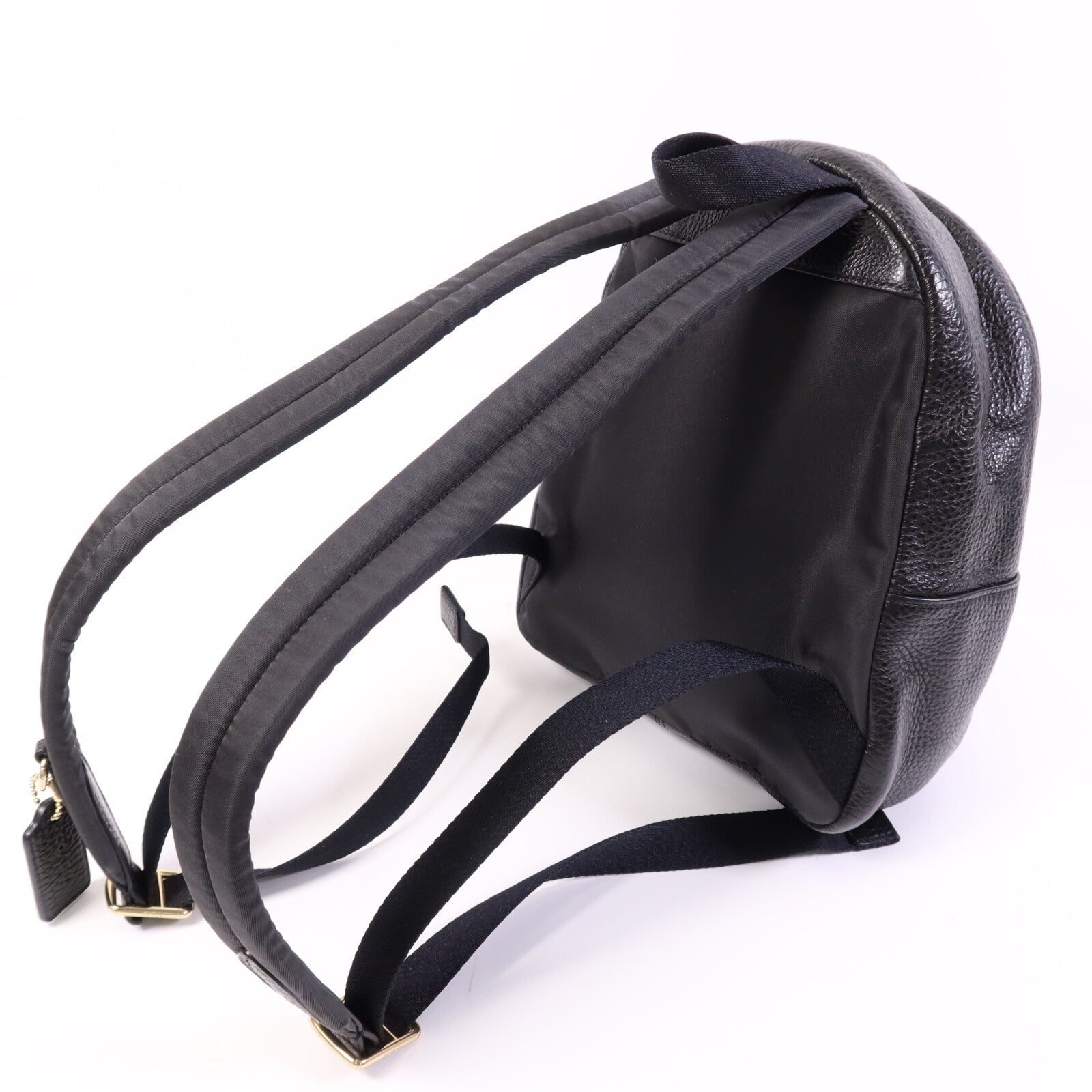 COACH 牛皮皮革Backpack金扣背包