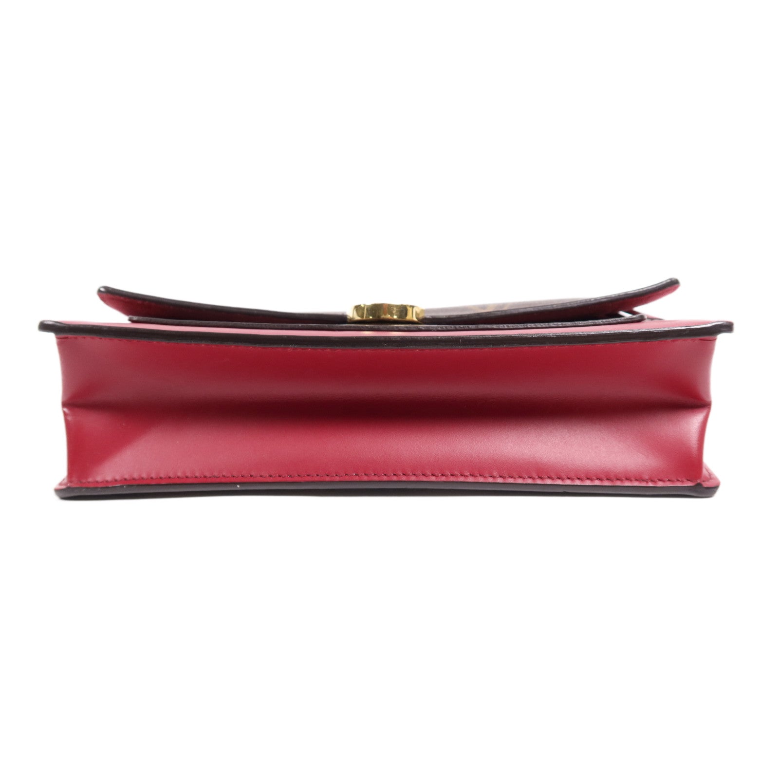 LOUIS VUITTON Monogram Portefeuille Flore金扣鏈帶肩背袋