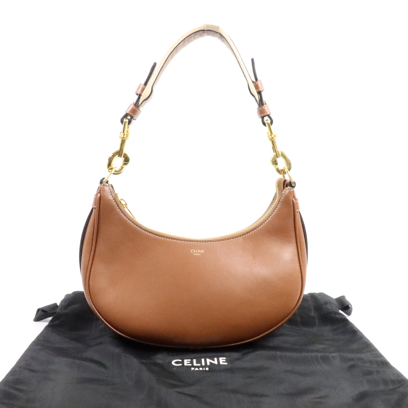 CELINE 牛皮皮革Triomphe Ava Medium肩背袋