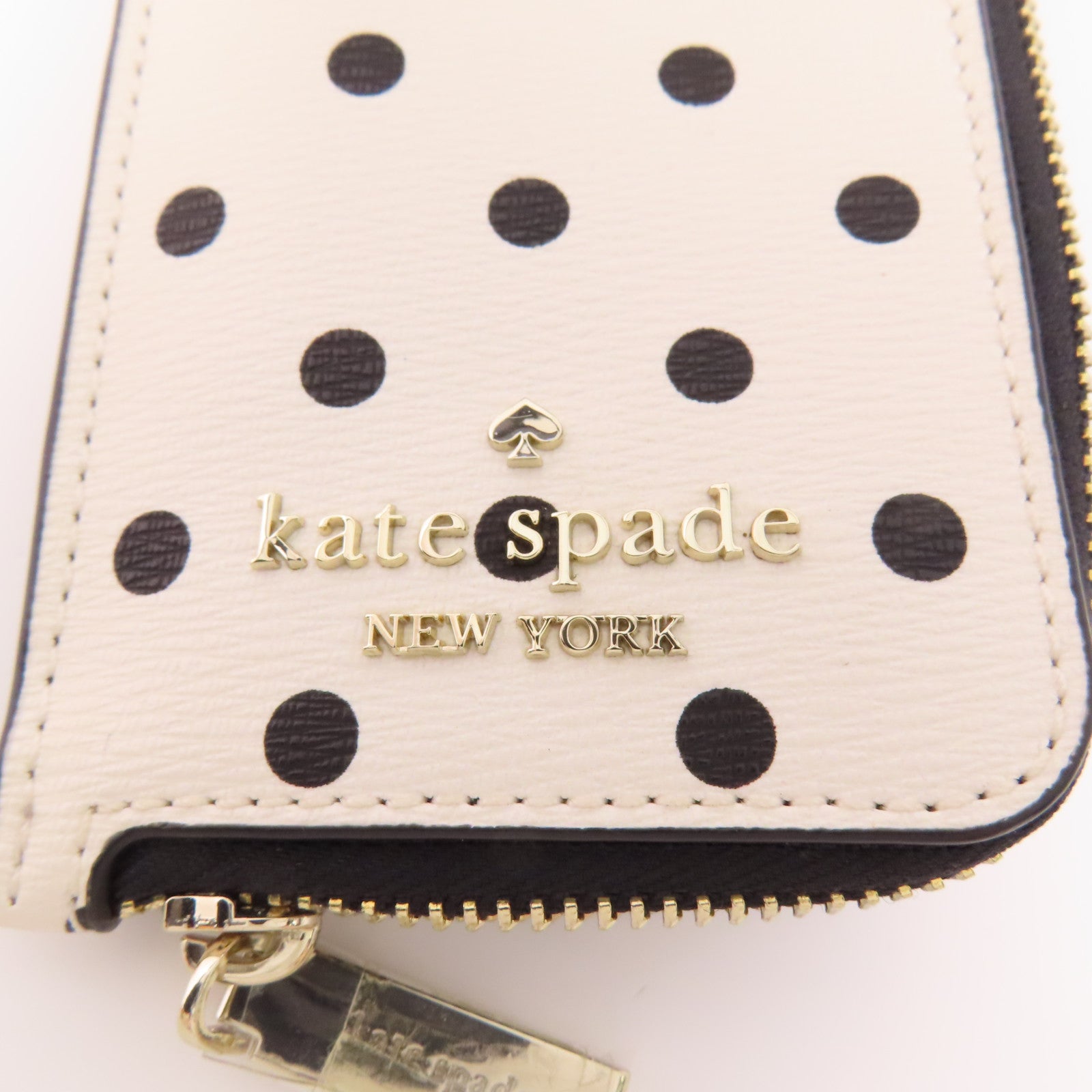 Kate Spade 牛皮皮革Card Case銀扣卡片套