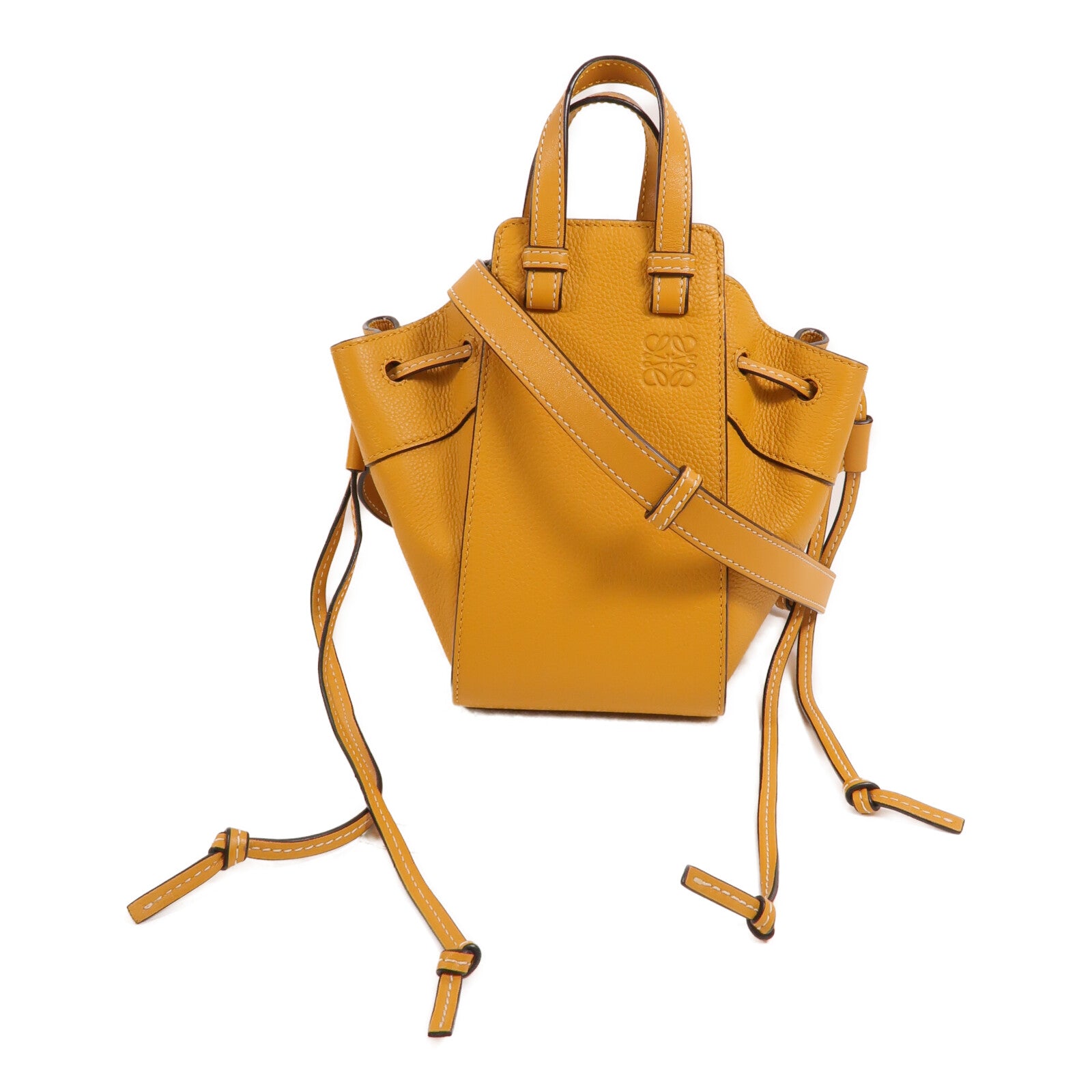 LOEWE 牛皮皮革Mini Hammock手挽肩背兩用袋
