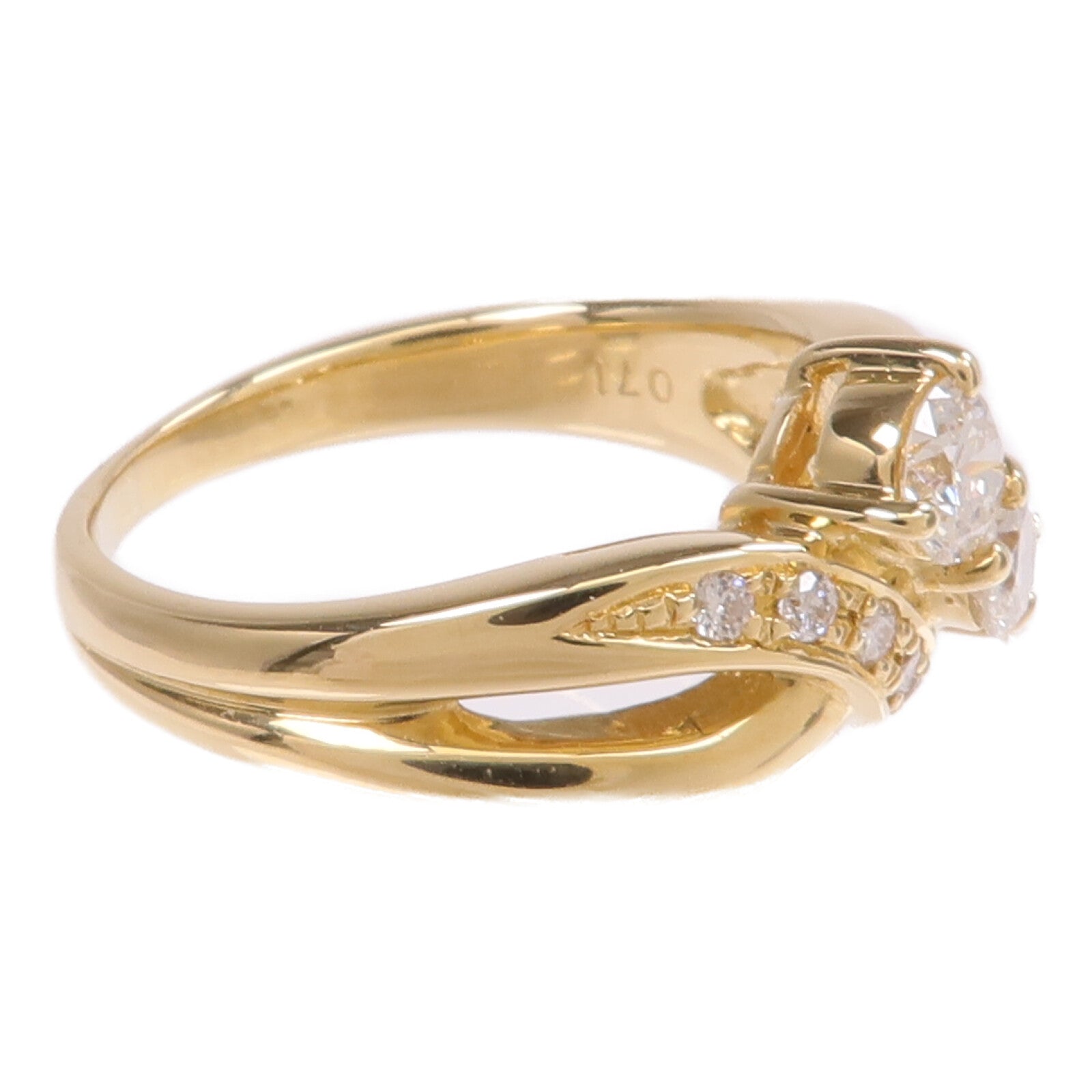 JEWELRY 【激減優惠】18K黃金Diamond Ring鑽石戒指US#6