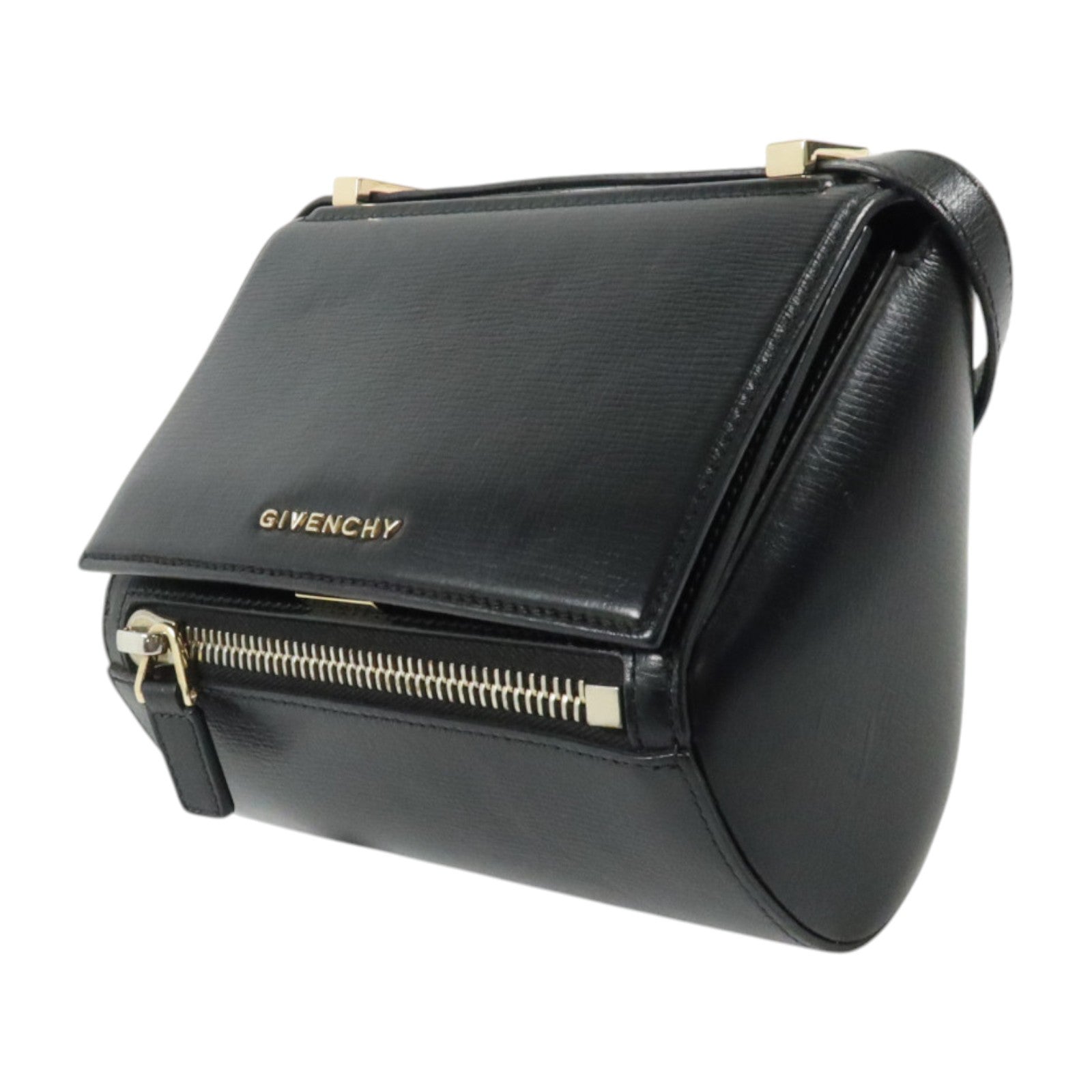 GIVENCHY 牛皮皮革Pandora Box銀扣肩背袋