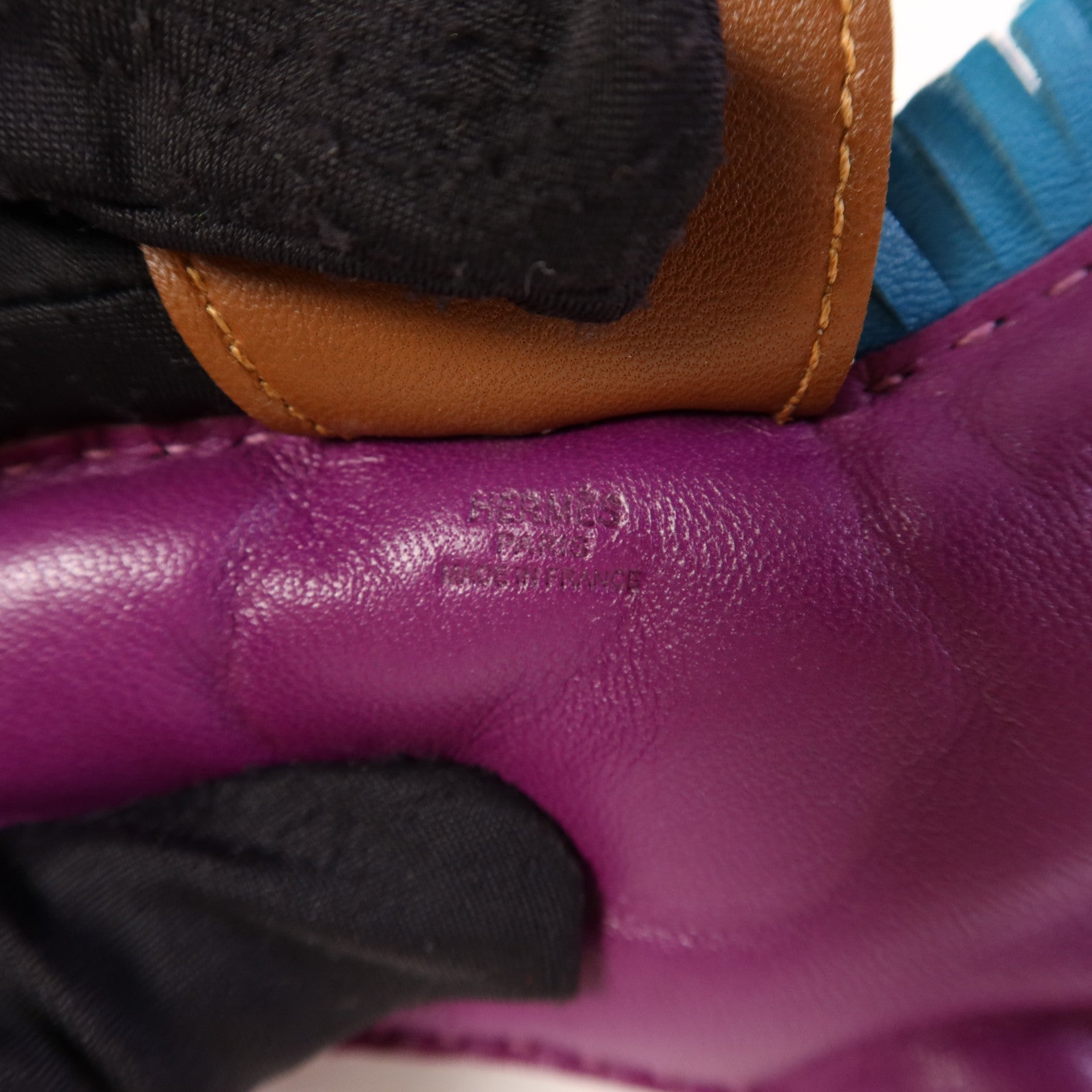 HERMES Milo皮革Rodeo GM掛飾Anemone