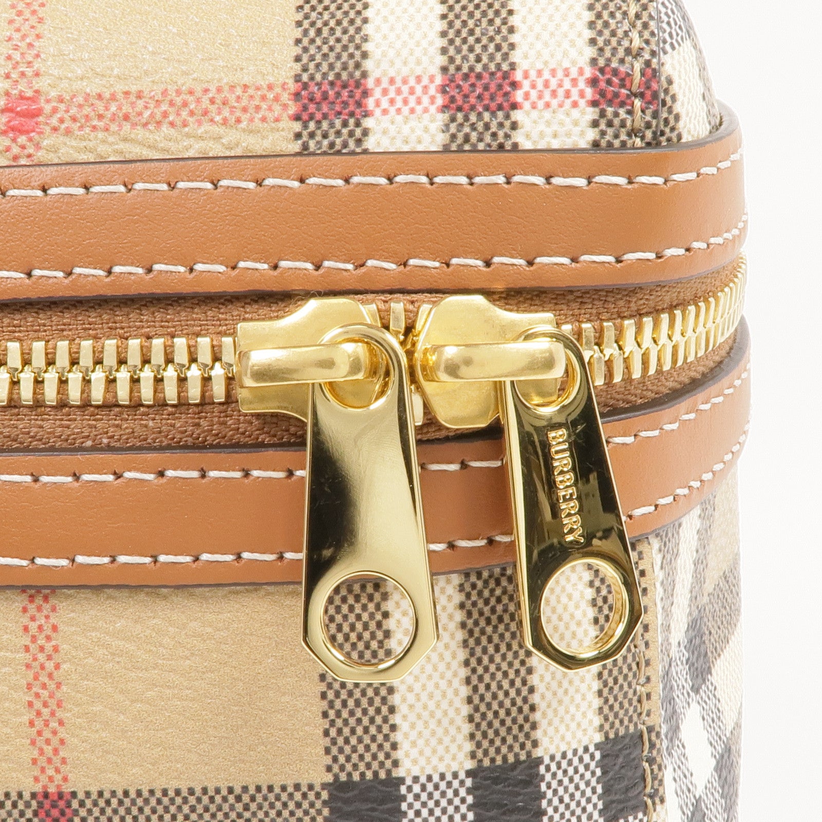 BURBERRY 塗層帆布Vanity 2way Shoulder Bag金扣手挽肩背兩用袋