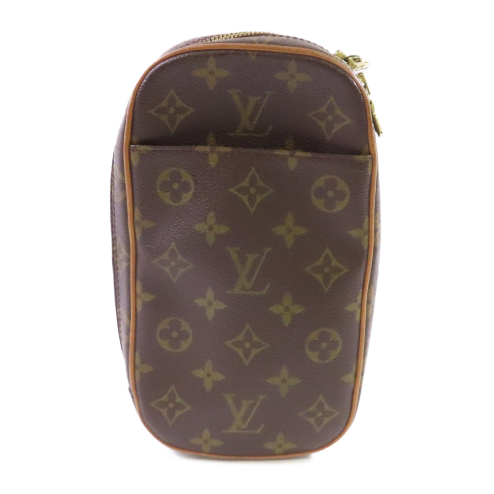 LOUIS VUITTON 【激減優惠】Monogram Pochette Gange Belt Bag金扣腰包啡色
