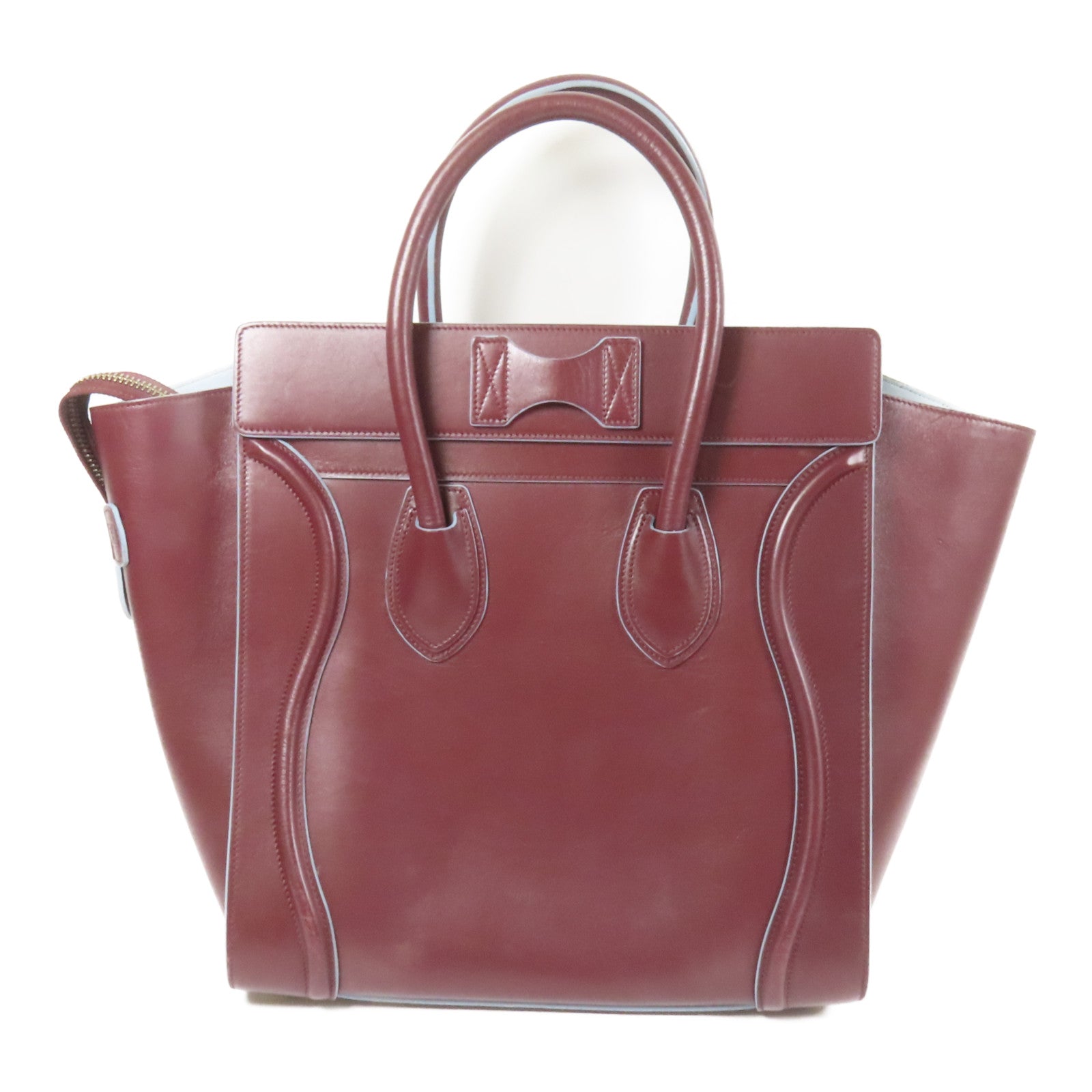 CELINE 牛皮皮革Mini Luggage金扣手挽袋