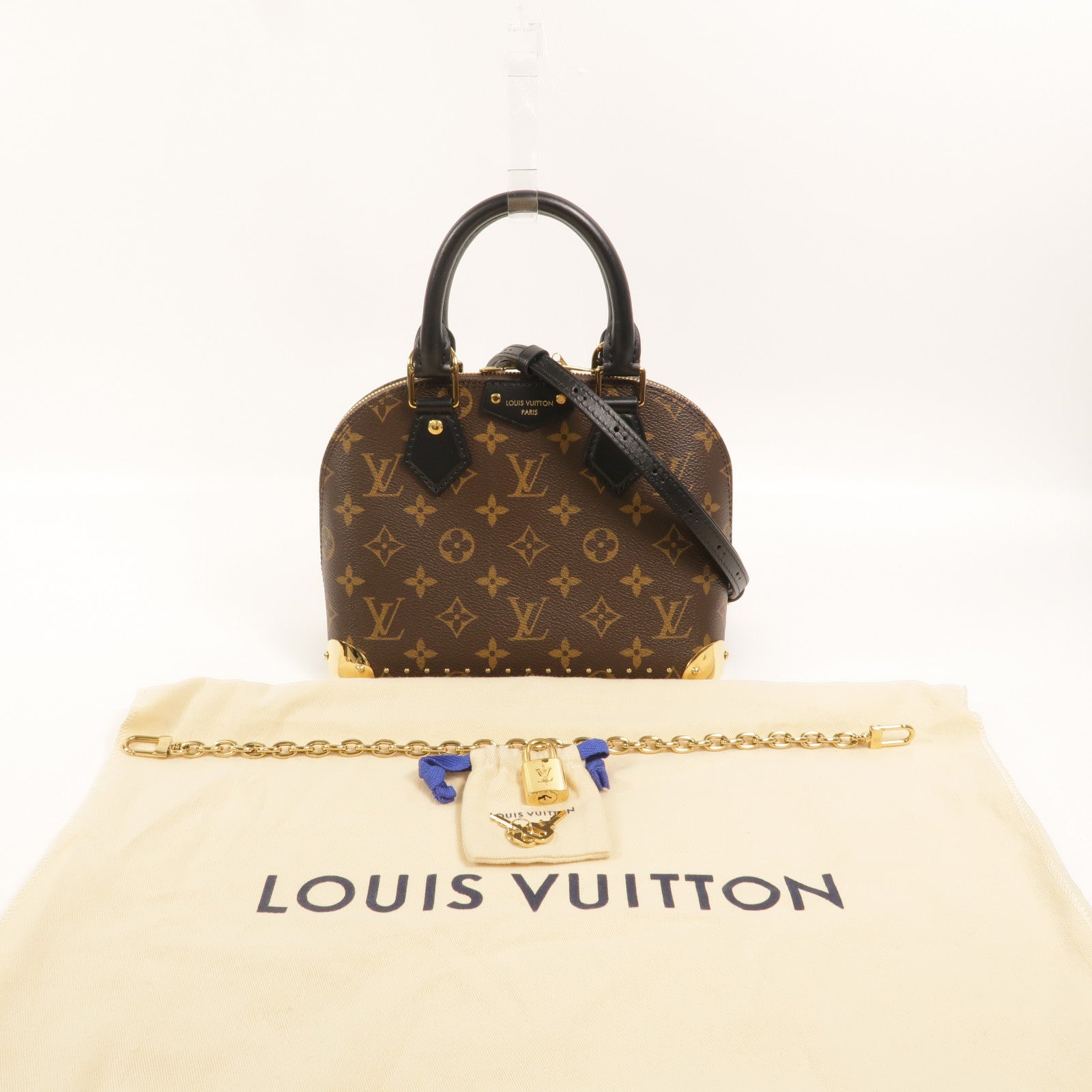 LOUIS VUITTON Monogram Alma BB Trunk手挽肩背兩用袋