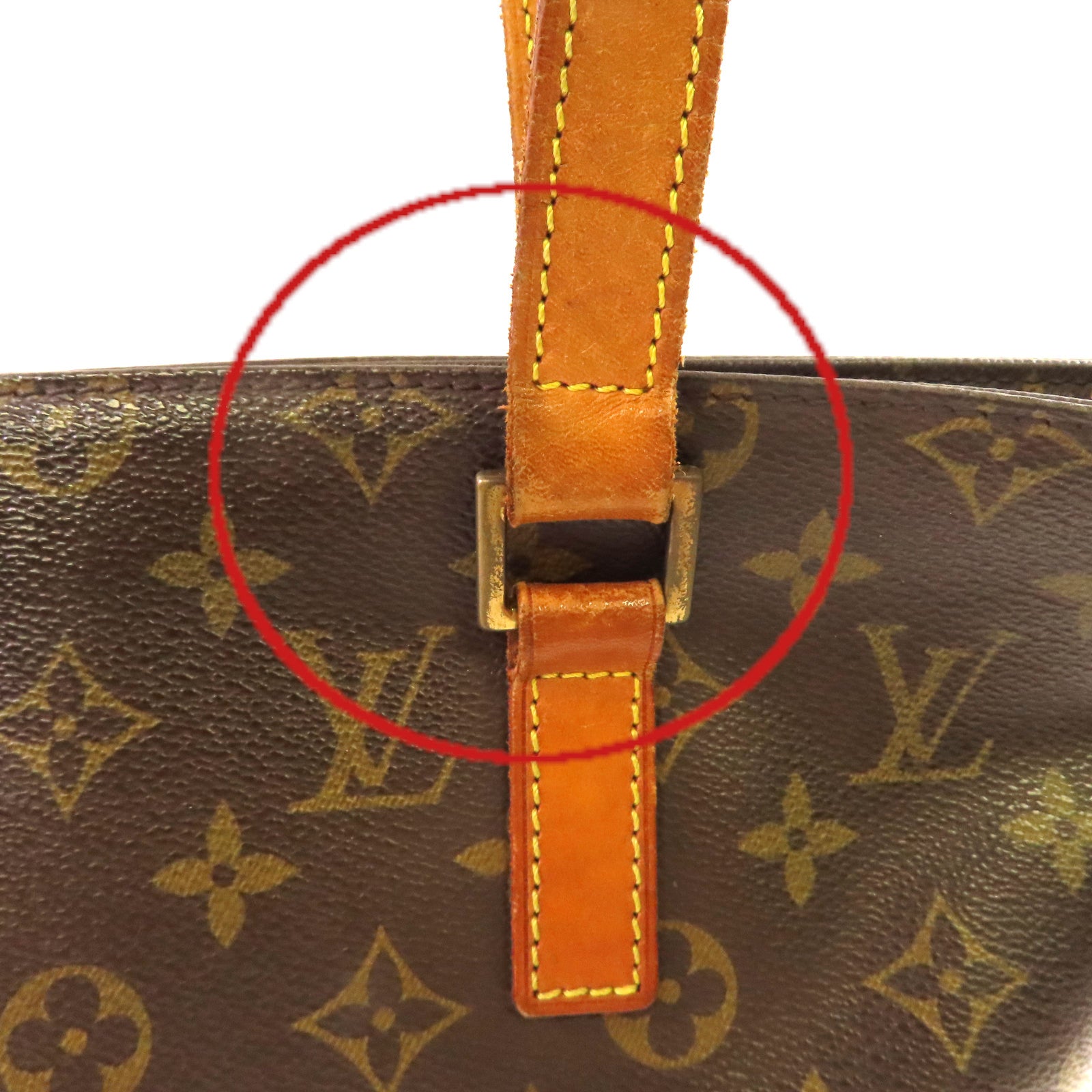 LOUIS VUITTON 【激減優惠】Monogram Cabas Piano Tote Bag金扣肩背袋啡色