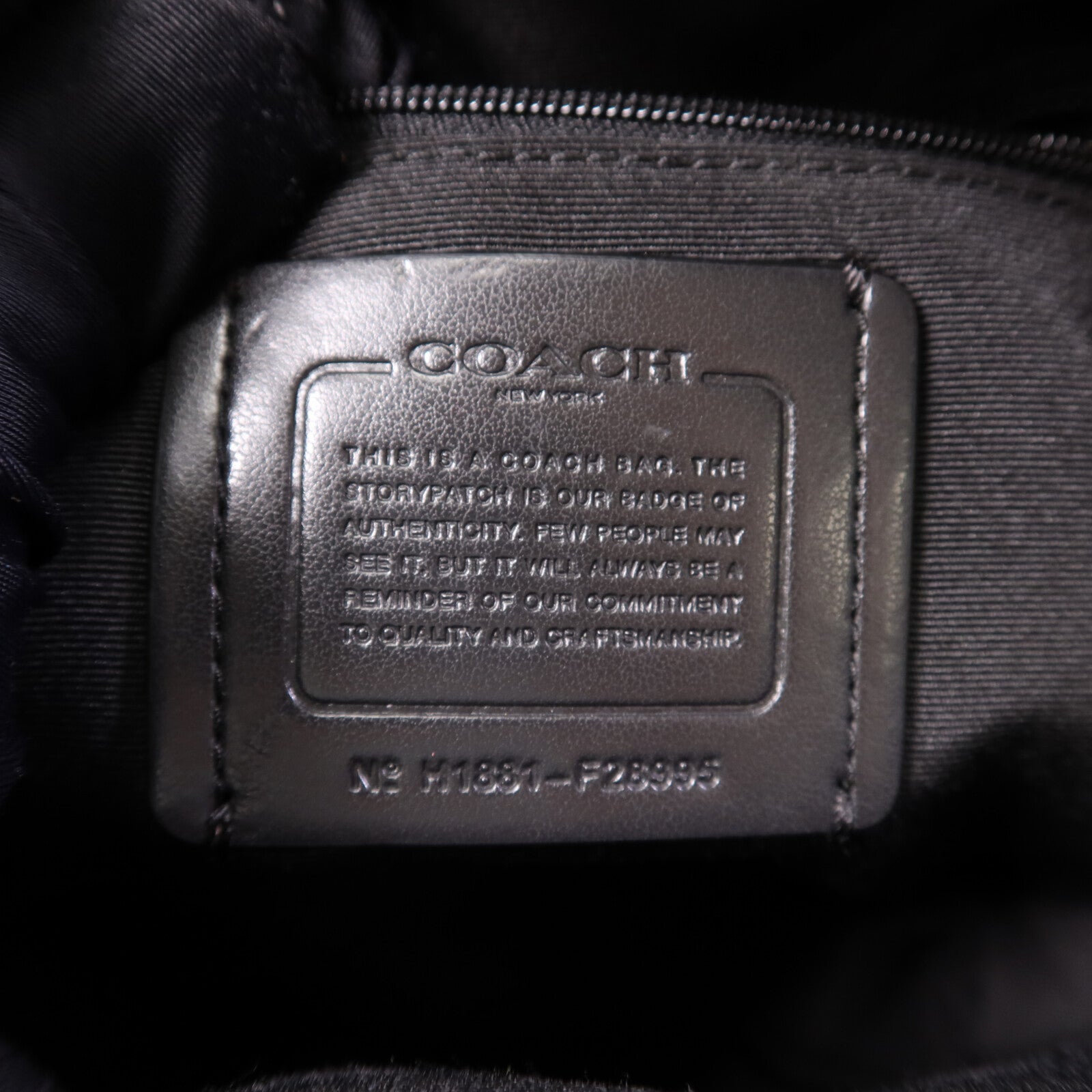 COACH 牛皮皮革Backpack金扣背包