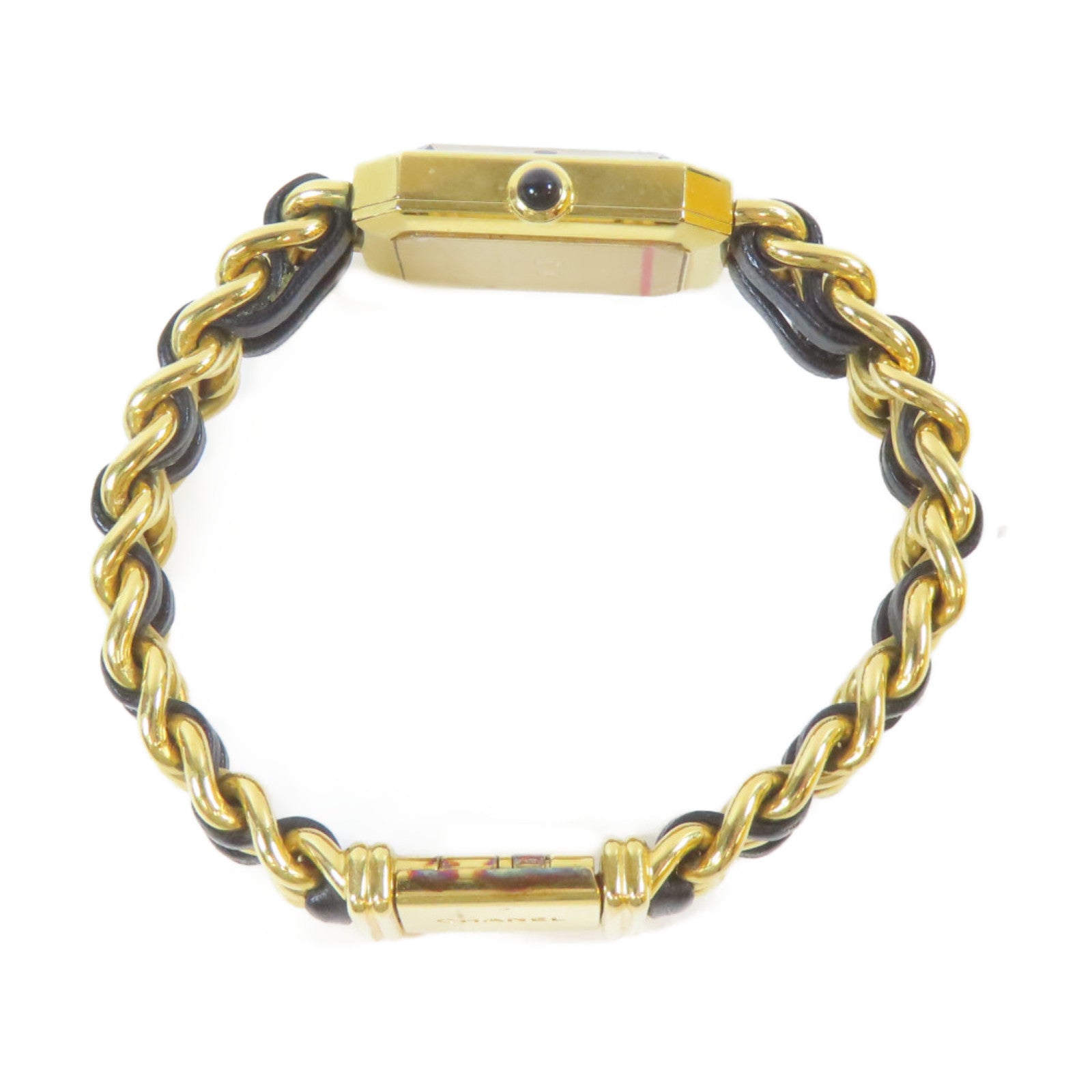 CHANEL Premiere M鍍金手錶石英機芯黑色