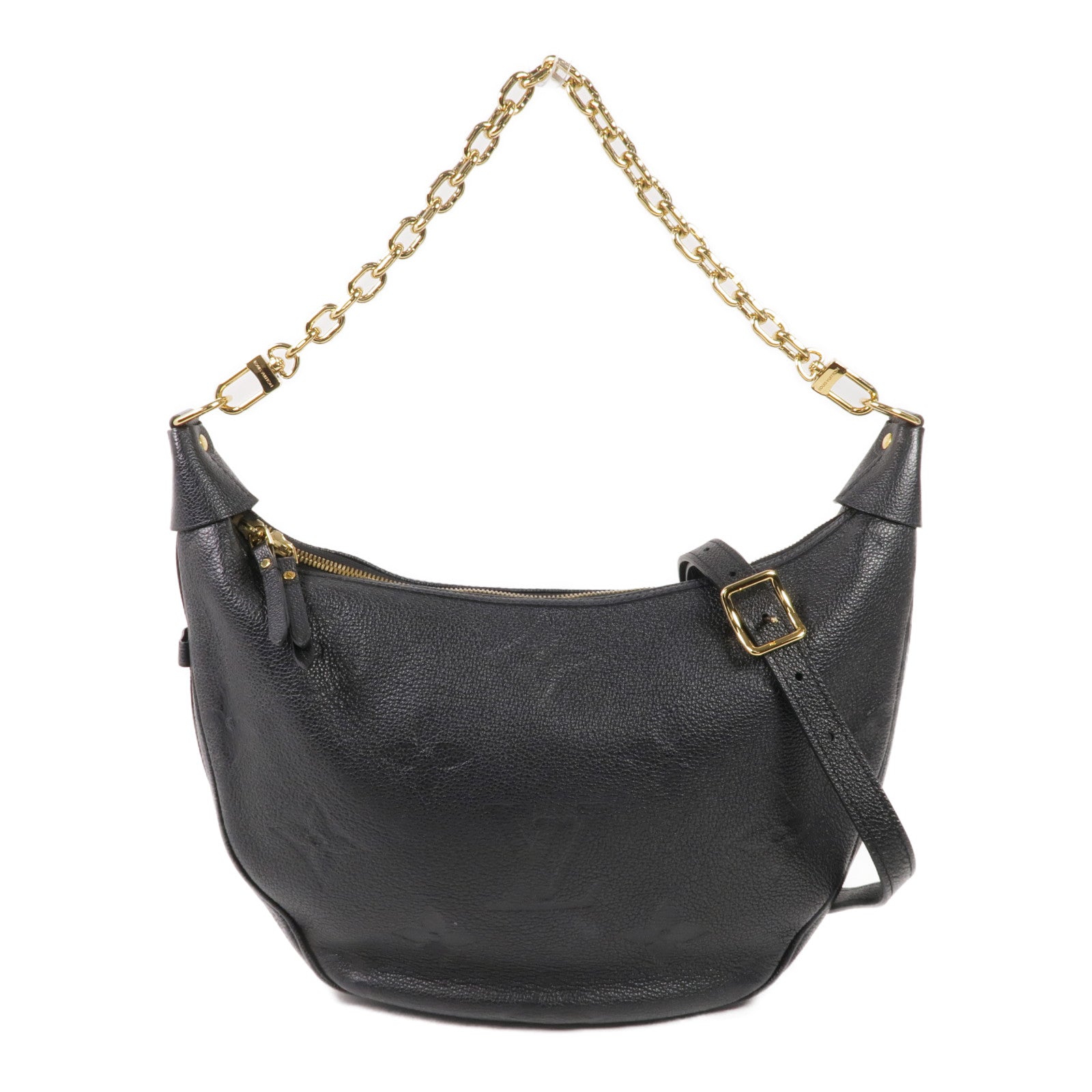 LOUIS VUITTON Monogram Empreinte Loop Hobo金扣手挽肩背兩用袋