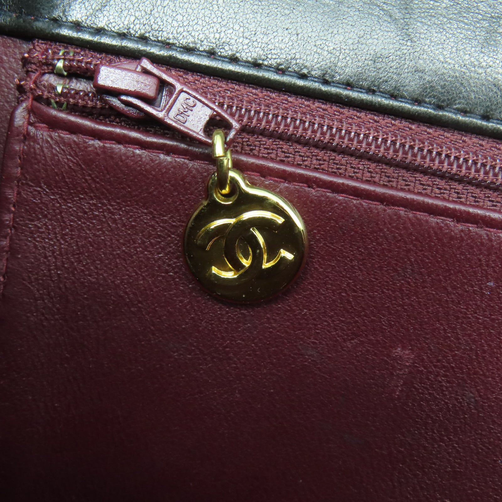 CHANEL 【激減優惠】菱格羊皮皮革Chain Shoulder金扣鏈帶肩背袋黑色